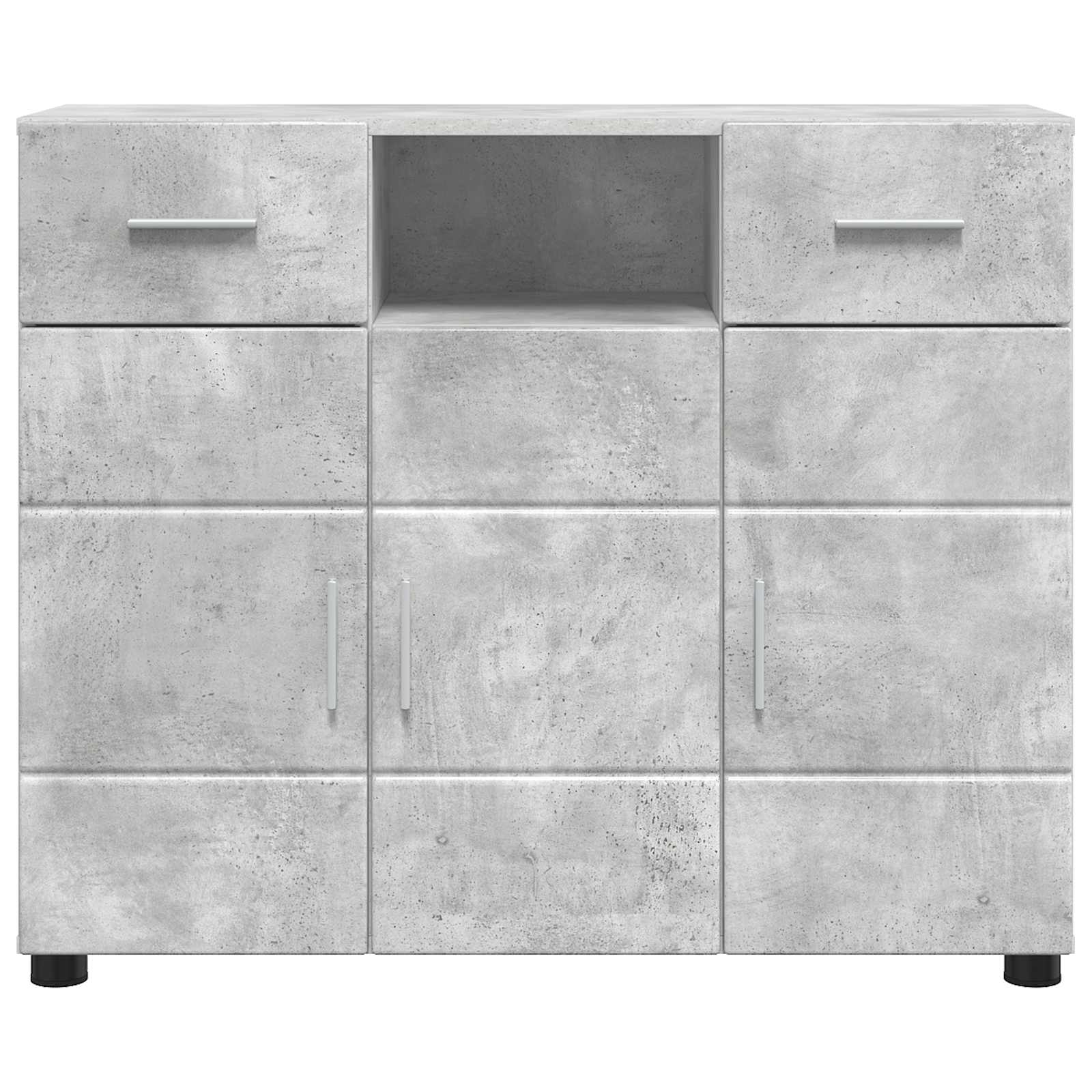 Drveni ormar s ladicama Betonski sivi 88,5 x 30,5 x 73 cm