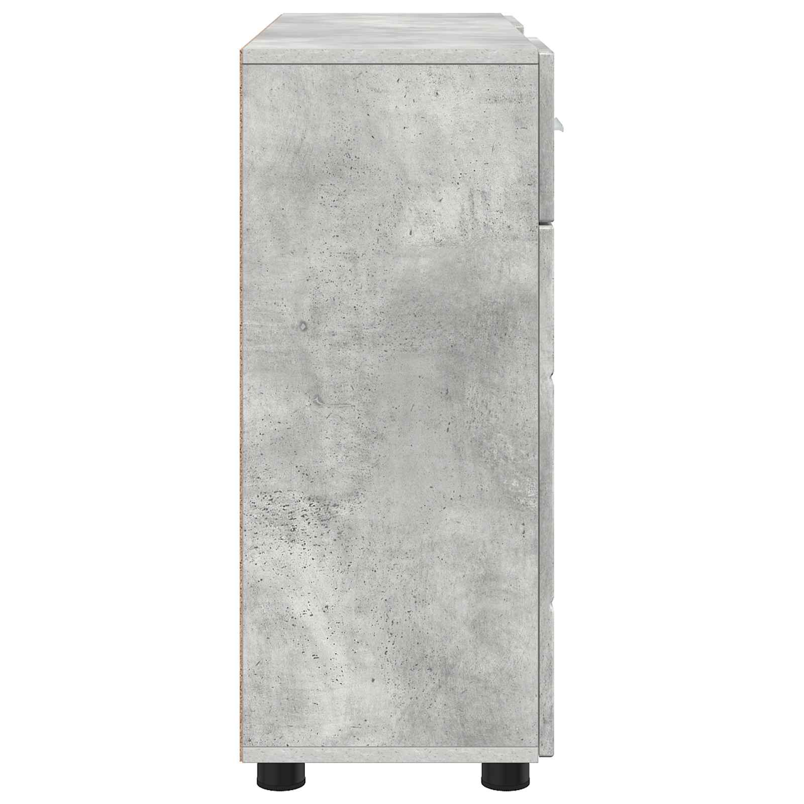 Drveni ormar s ladicama Betonski sivi 88,5 x 30,5 x 73 cm