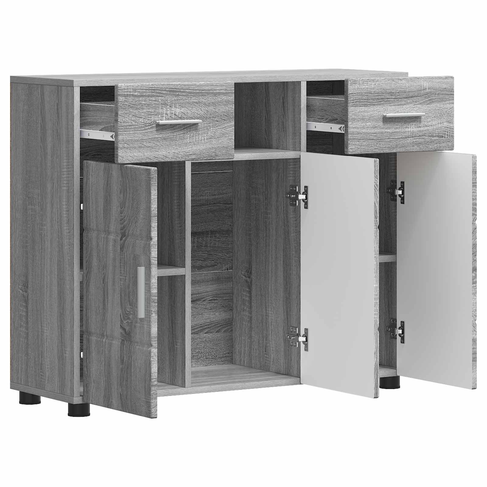Drveni ormar Siva Sonoma 88,5 x 30,5 x 73 cm Konstruirano drvo