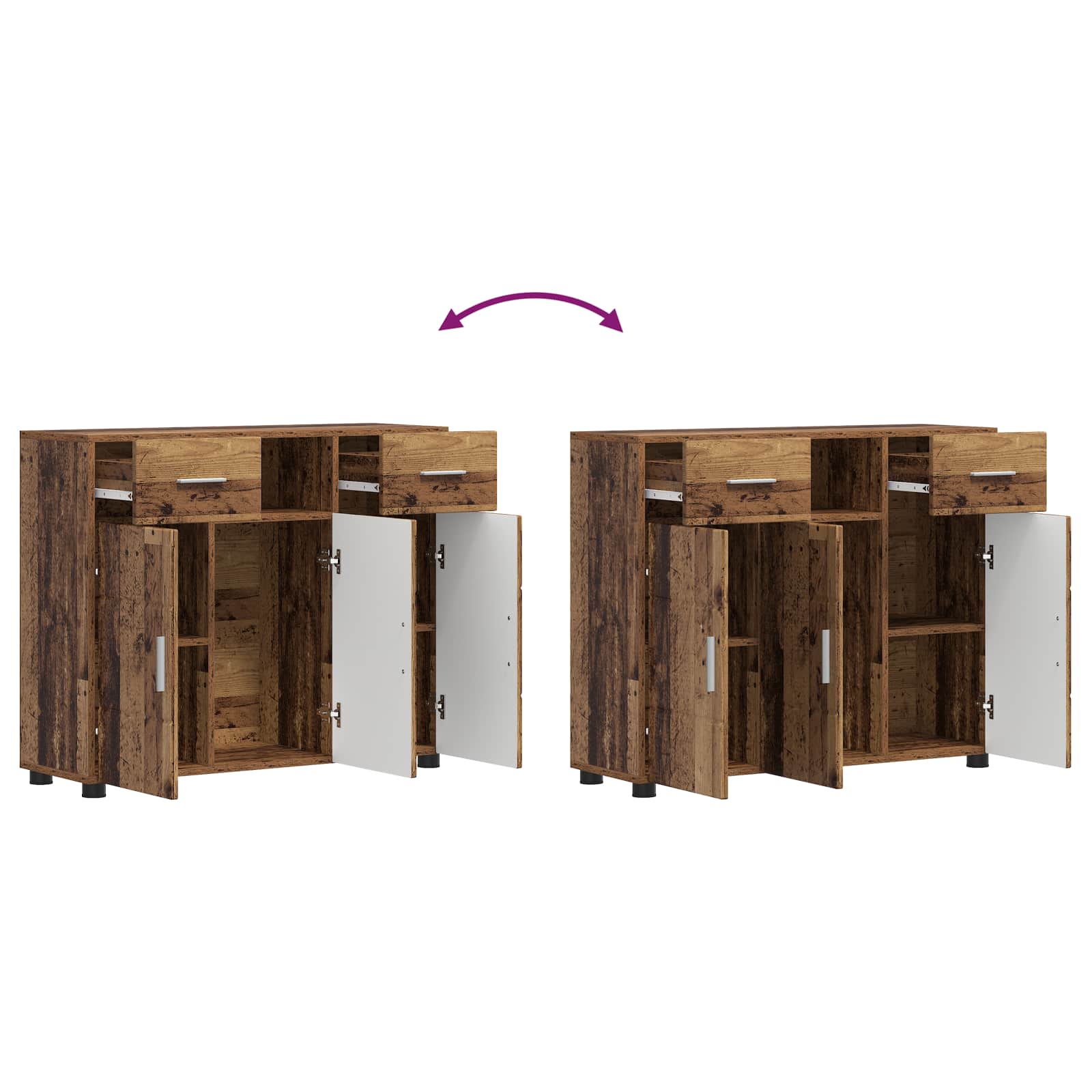 Drveni ormar Staro drvo 88,5 x 30,5 x 73 cm Konstruirano drvo