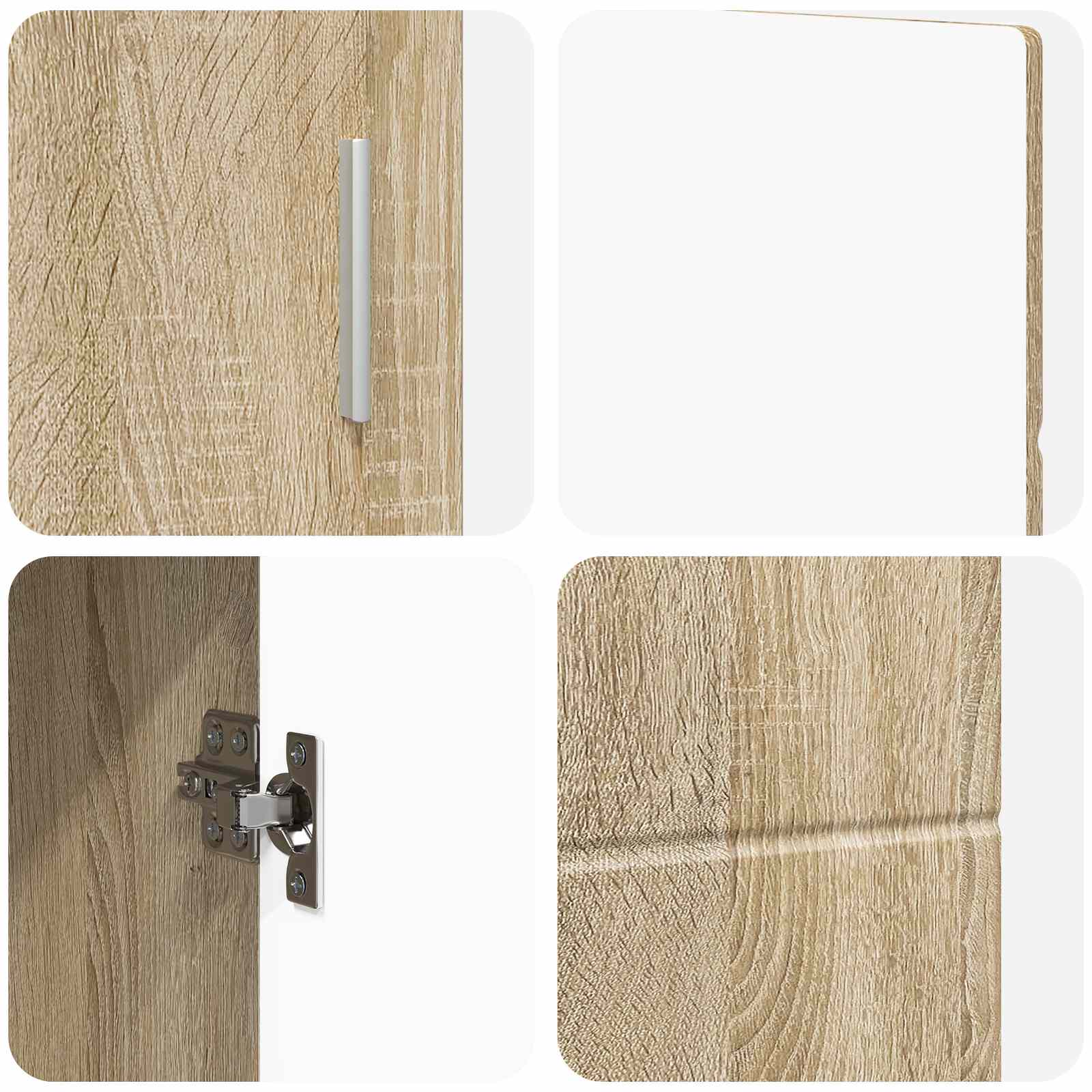 Kreveta s policom FLORIN Sonoma hrast 88,5 x 30,5 x 55,5 cm