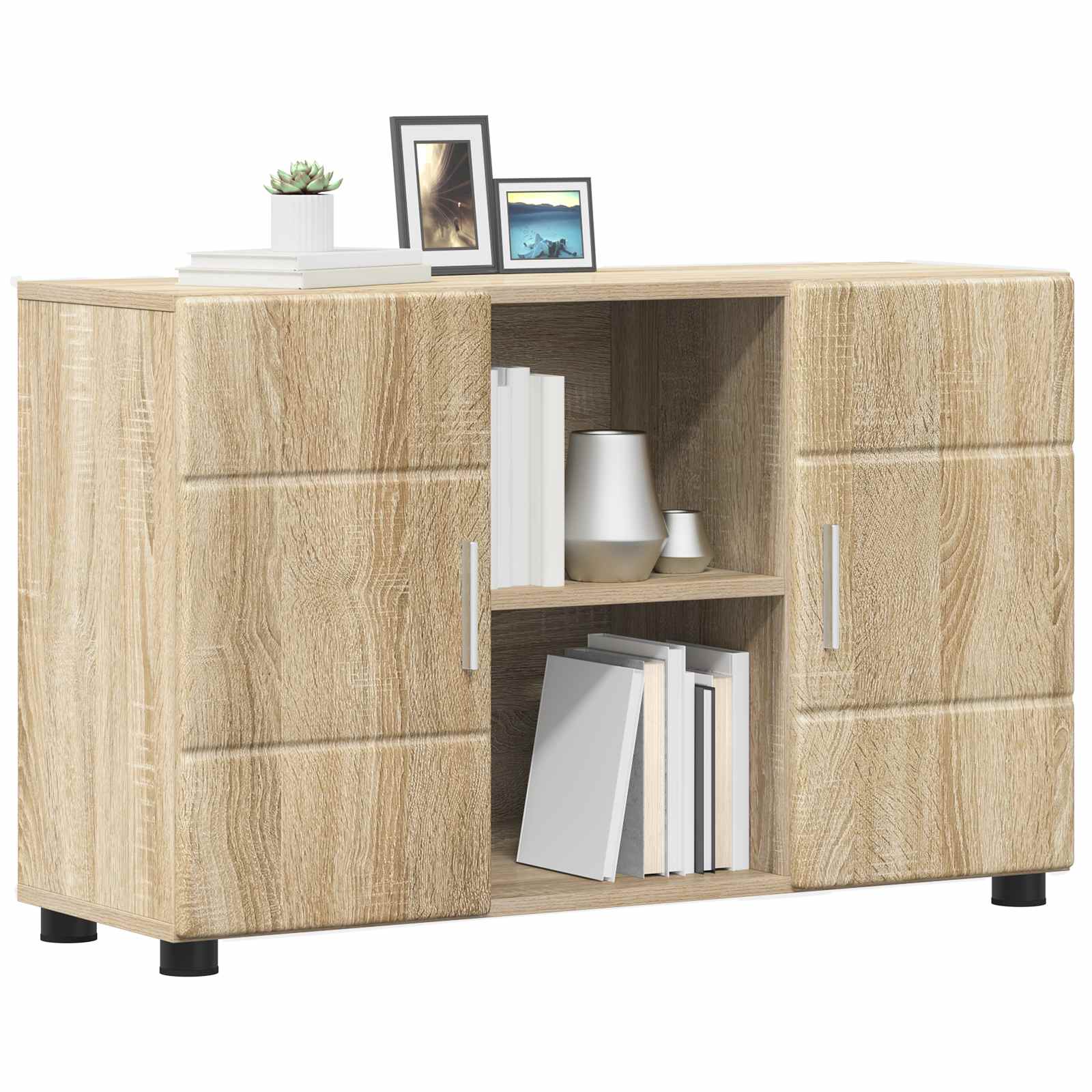 Kreveta s policom FLORIN Sonoma hrast 88,5 x 30,5 x 55,5 cm