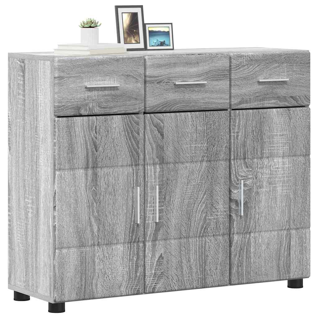 Kreveta s policom FLORIN Siva Sonoma 88,5 x 30,5 x 73 cm
