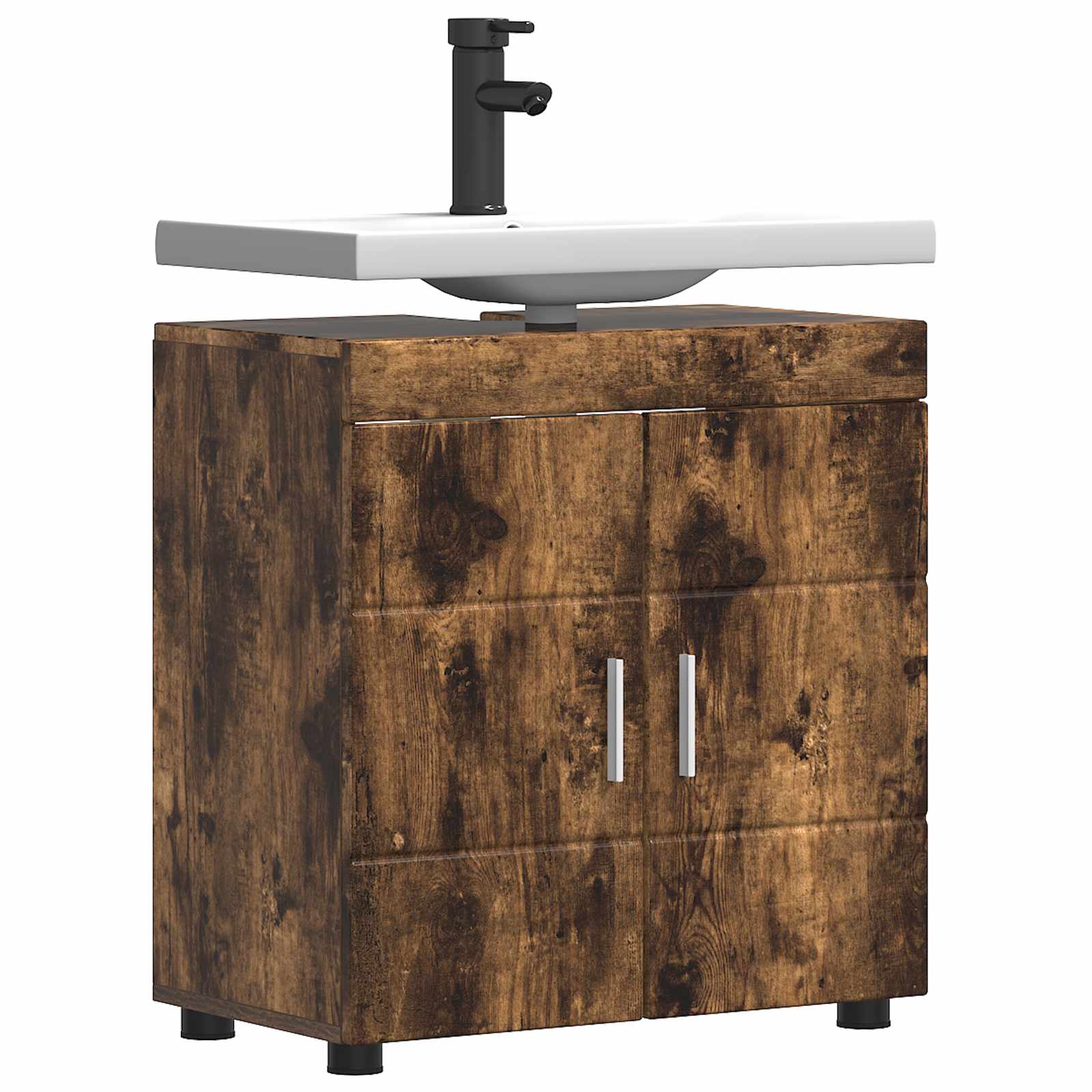 Set ormarića za kupaonicu TULUM Dimljeni hrast 60 x 34 x 63 cm