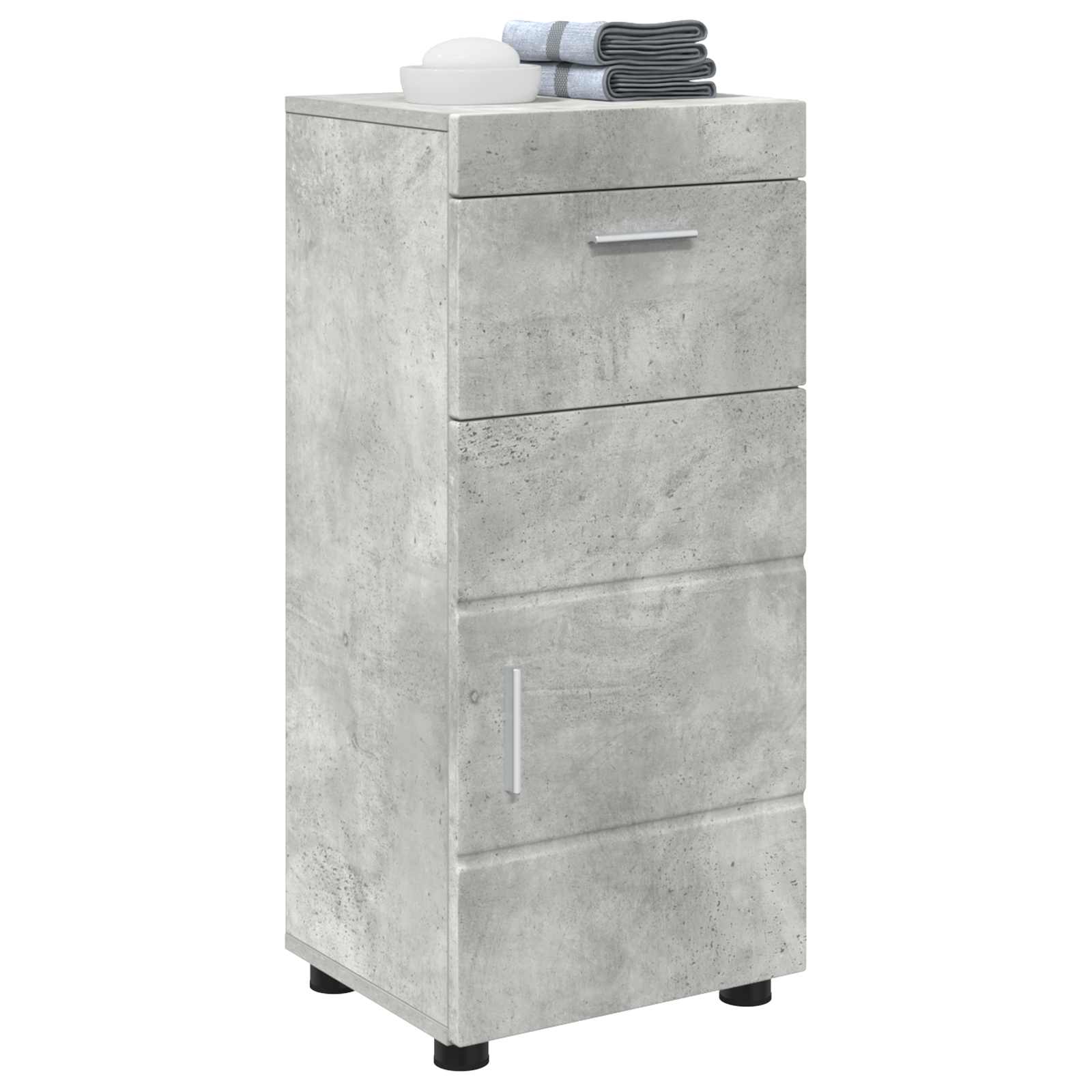 Set ormarića za kupaonicu TULUM Betonski sivi 37 x 31,5 x 82 cm