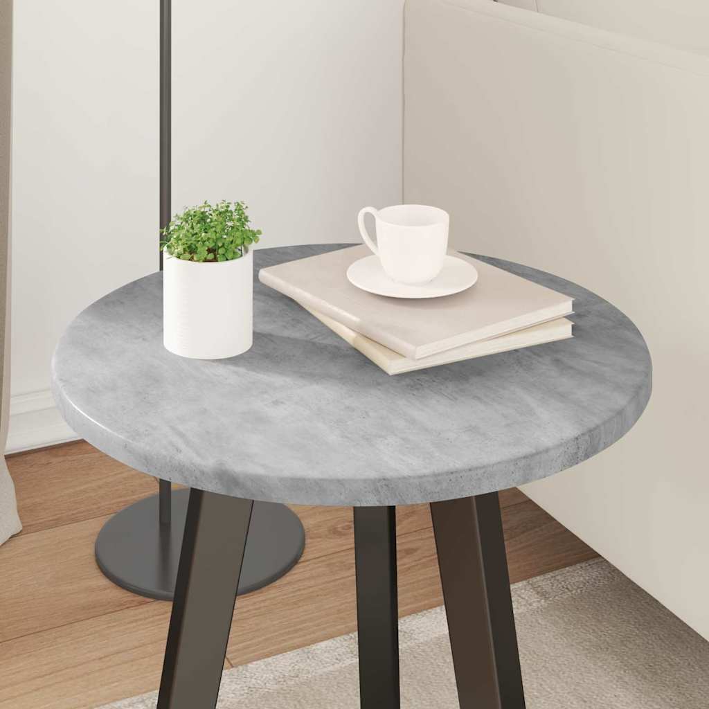 Gornji dio stola Beton siva Ø 40 x 1,5 cm Konstruirano drvo