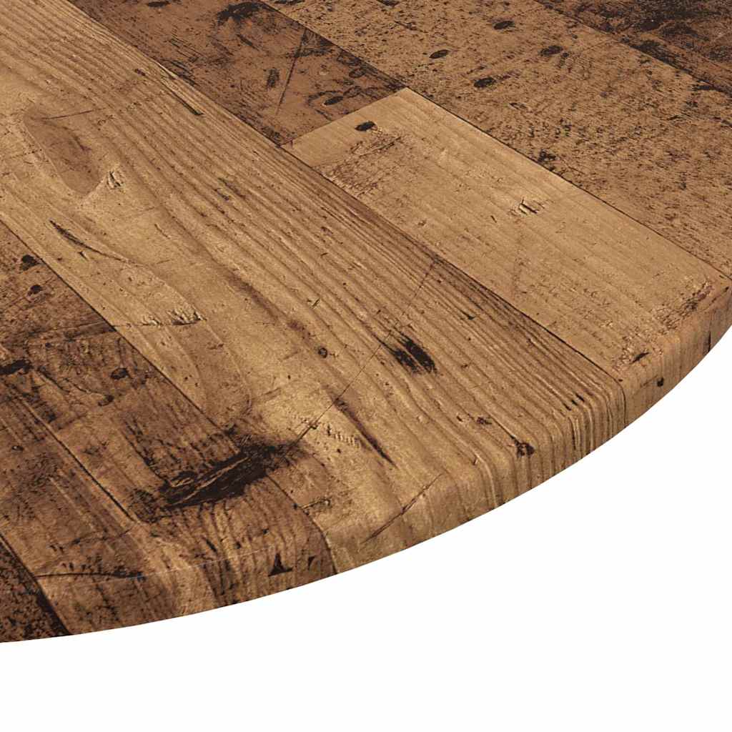 Gornji dio stola Staro drvo Ø 80 x 1,5 cm Konstruirano drvo