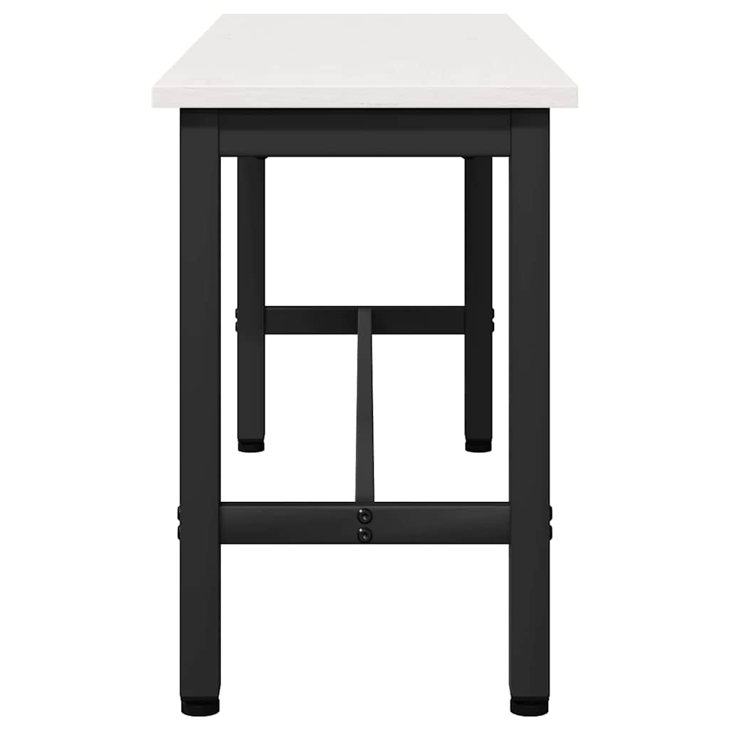 Klupa za blagovanje 2 pcs Bijelo 100 x 32,5 x 49 cm