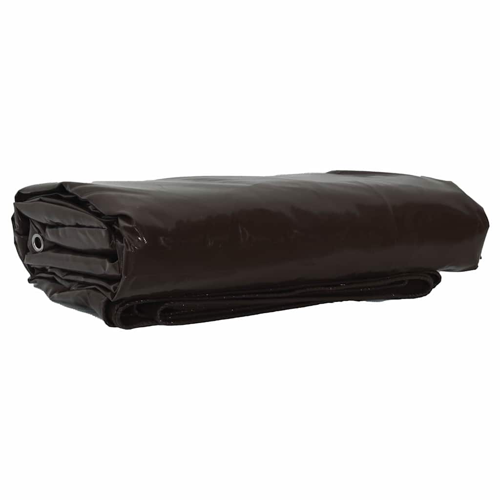 Cerada 650g / m² Smeđa 3 x 6 m Platno s PVC premazom