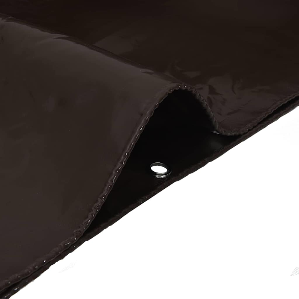 Cerada 650g / m² Smeđa 4 x 5 m Platno s PVC premazom