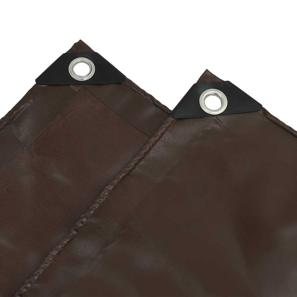 Cerada 650g / m² Smeđa 5 x 8 m Platno s PVC premazom