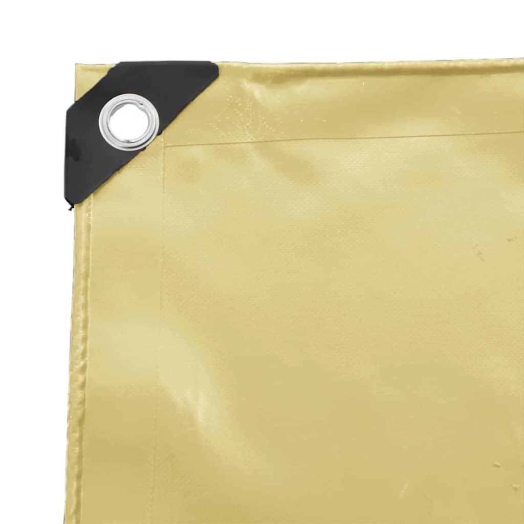 Cerada 650g / m² Bež 4 x 8 m Platno s PVC premazom