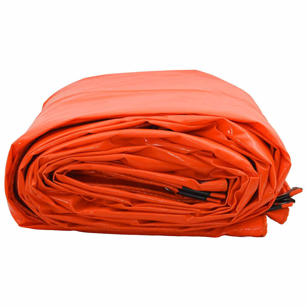 Cerada 650g / m² Narančasta 3,5 x 5 m Platno s PVC premazom