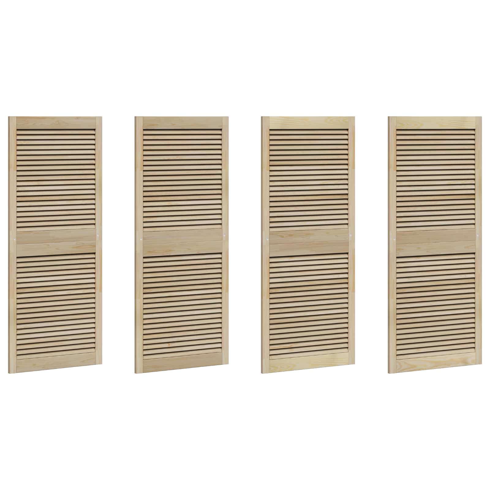 Ormarna vrata s vratima 4 pcs Prirodna 140,5 x 2,1 x 59,5 cm
