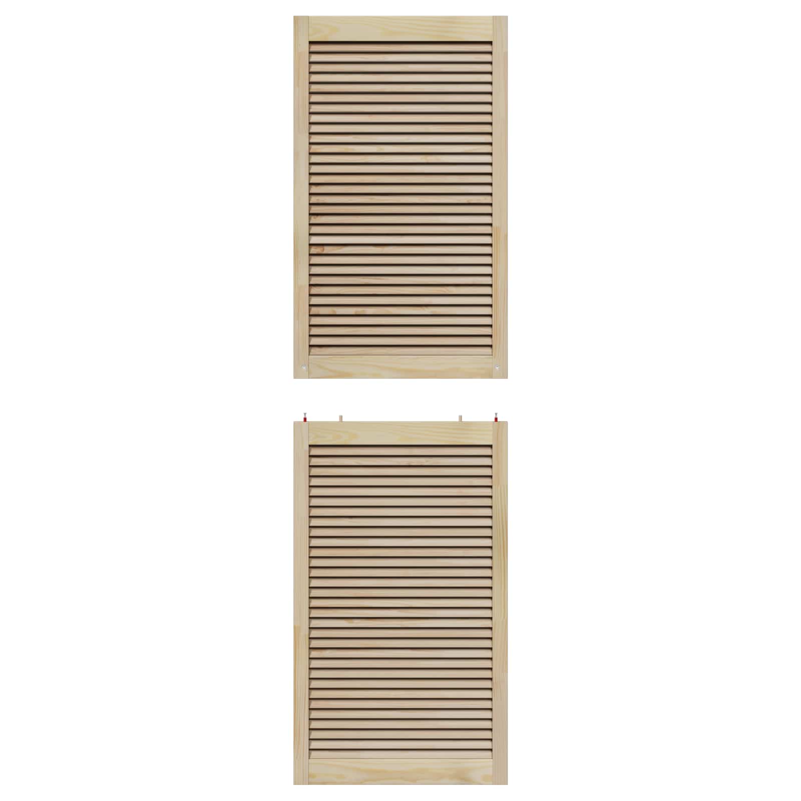 Ormarna vrata s vratima 4 pcs Prirodna 201 x 2,1 x 59,5 cm