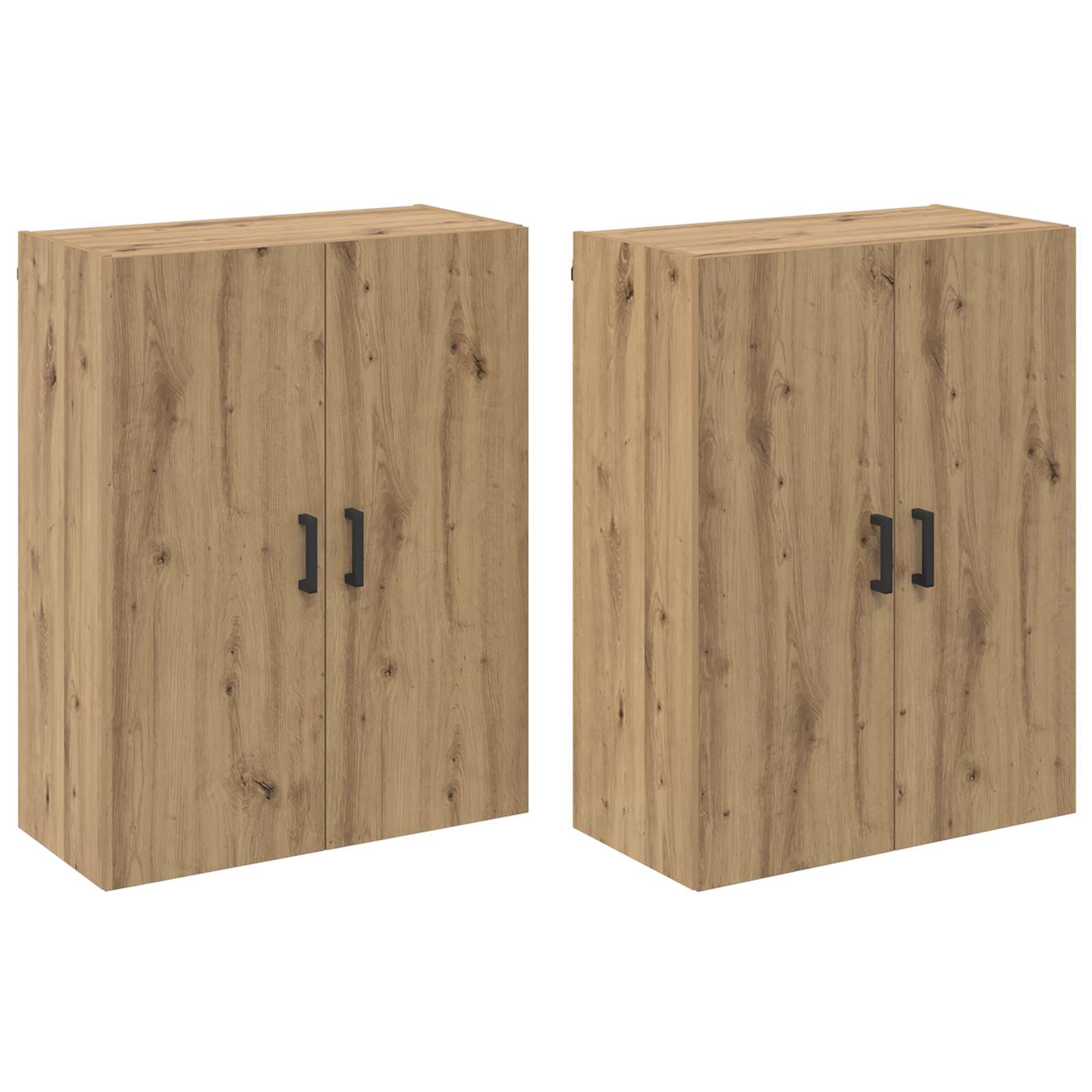 Ormar za montažu na zid Zidne 2 pcs Umjetnički hrast