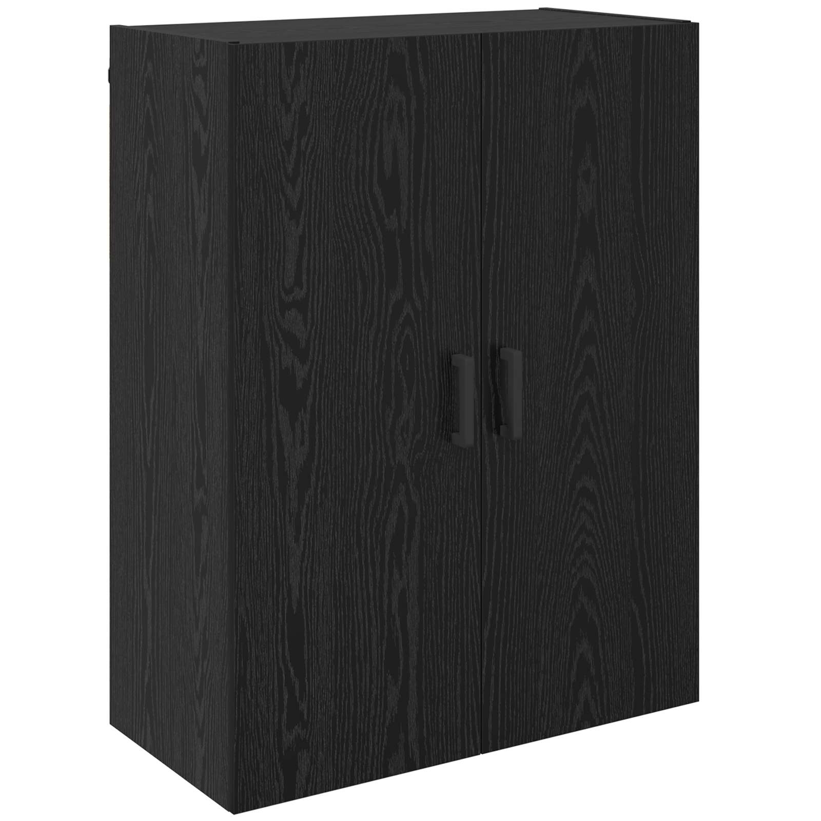 Ormar za montažu na zid 2 pcs Crni hrast 69,5 x 34 x 90 cm