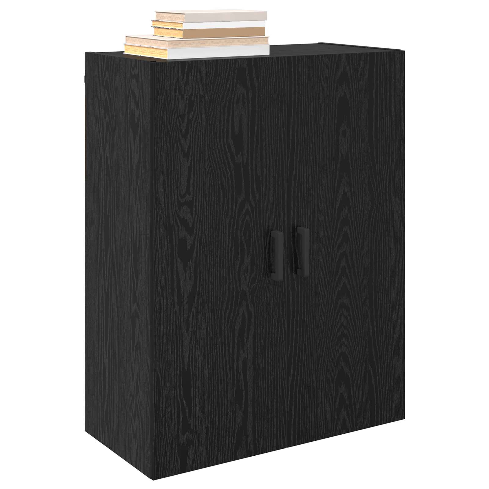 Ormar za montažu na zid 2 pcs Crni hrast 69,5 x 34 x 90 cm