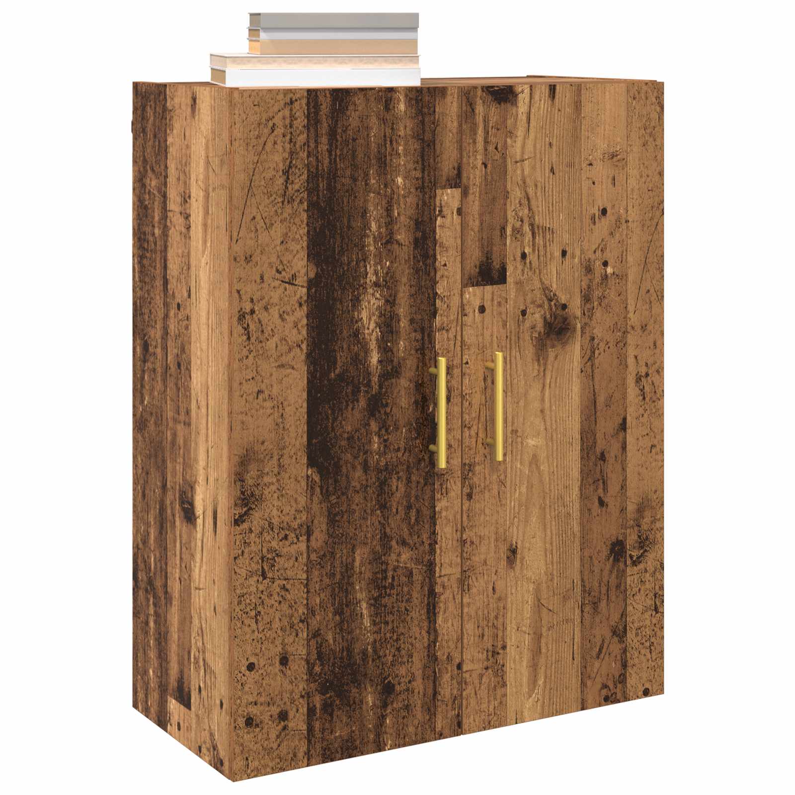 Ormar za montažu na zid 2 pcs Staro drvo 69,5 x 34 x 90 cm
