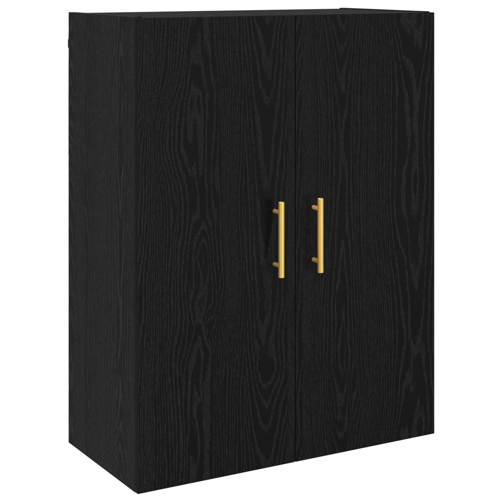 Ormar za montažu na zid 2 pcs Crni hrast 69,5 x 34 x 90 cm