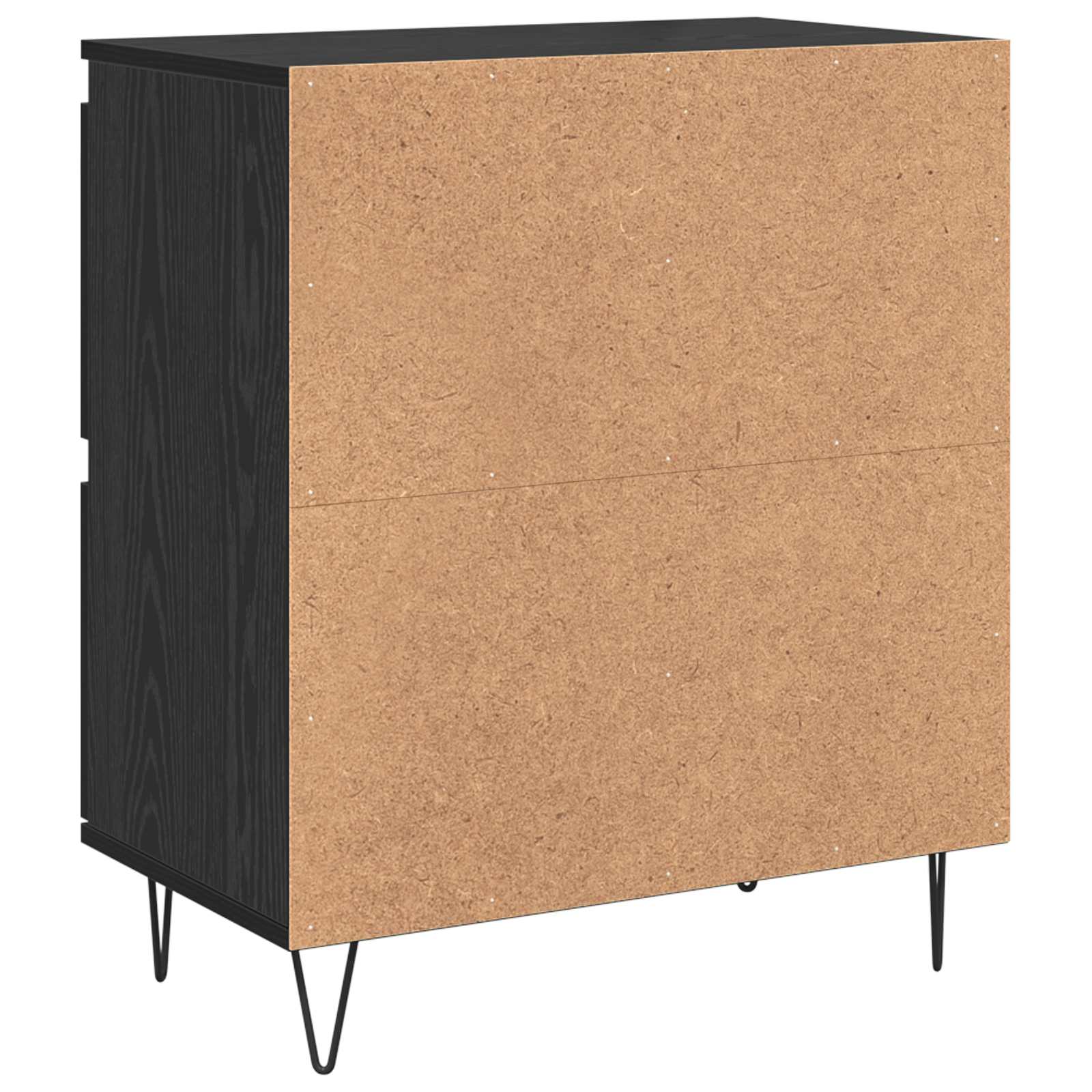 Komode 3 pcs Crni hrast