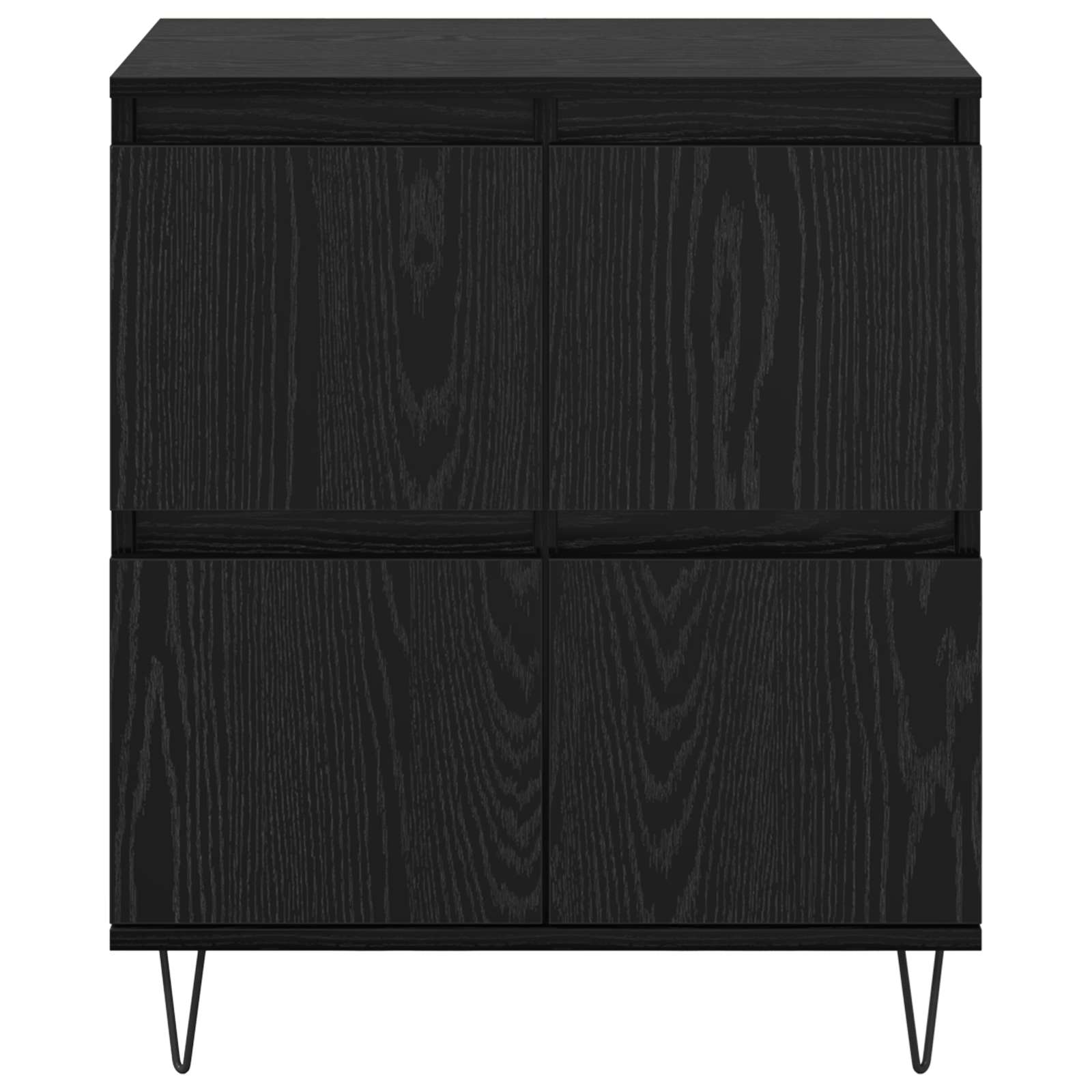 Komode 3 pcs Crni hrast