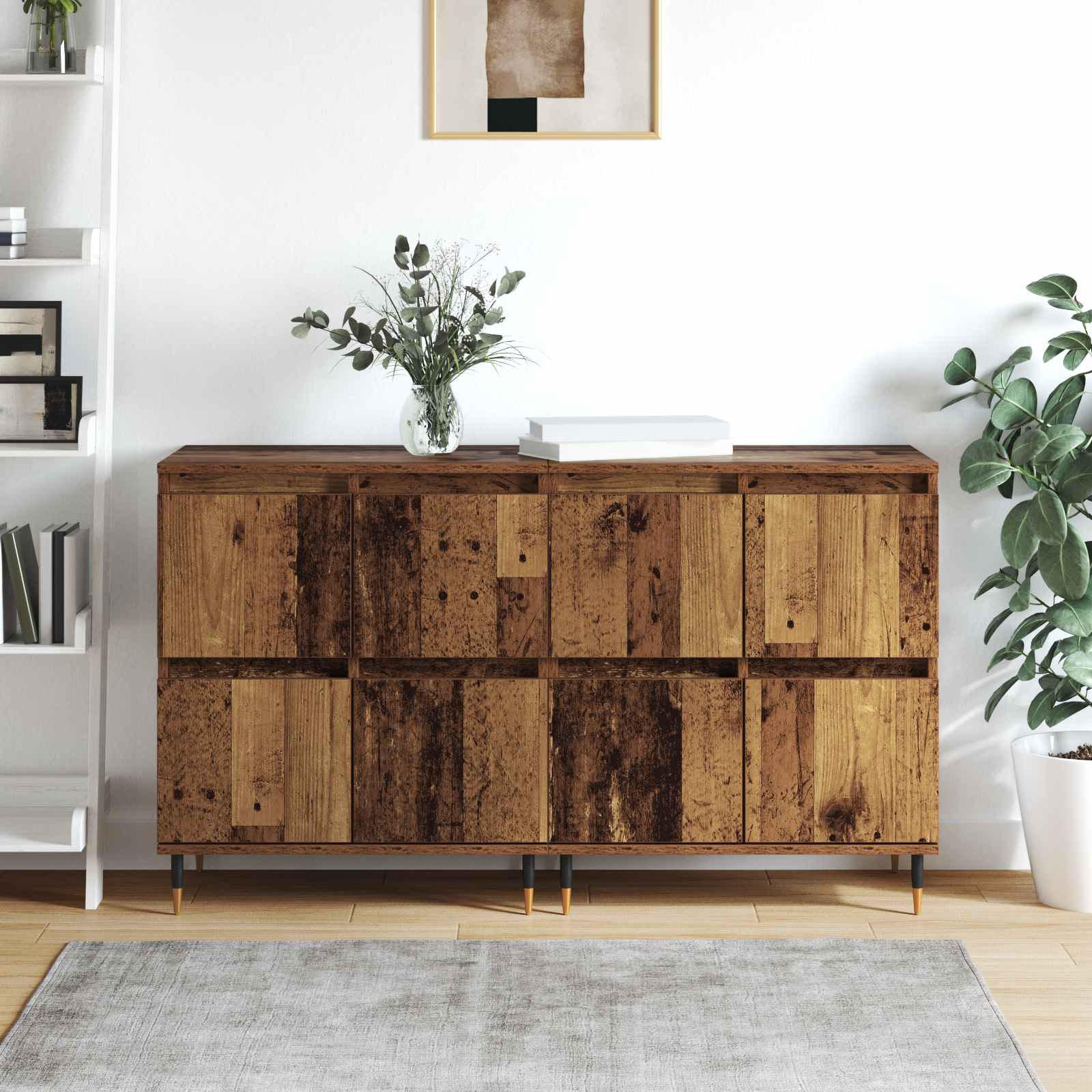 Ormarić za pohranu 2 pcs Staro drvo 60 x 35 x 70 cm