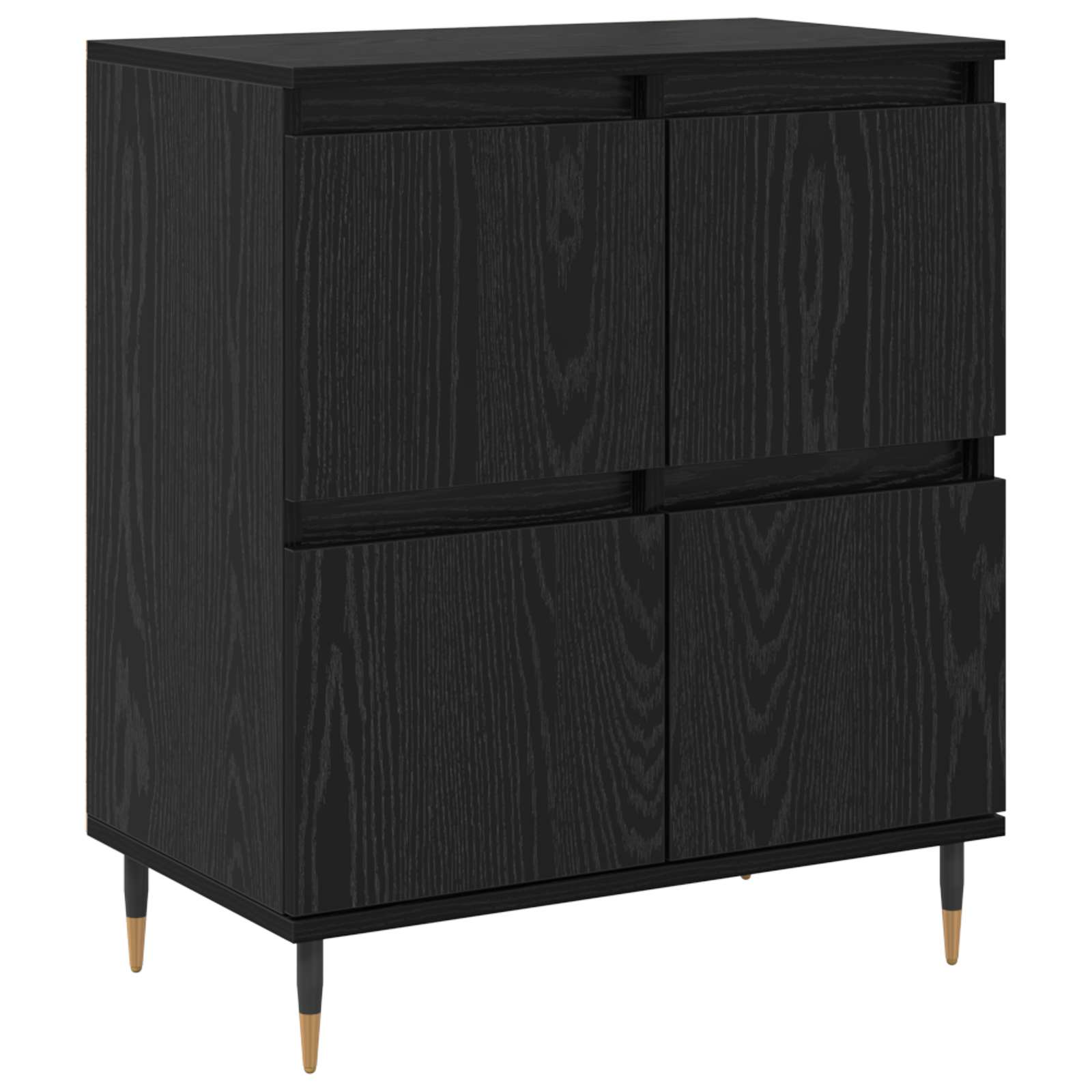 Ormarić za pohranu 2 pcs Crni hrast 60 x 35 x 70 cm