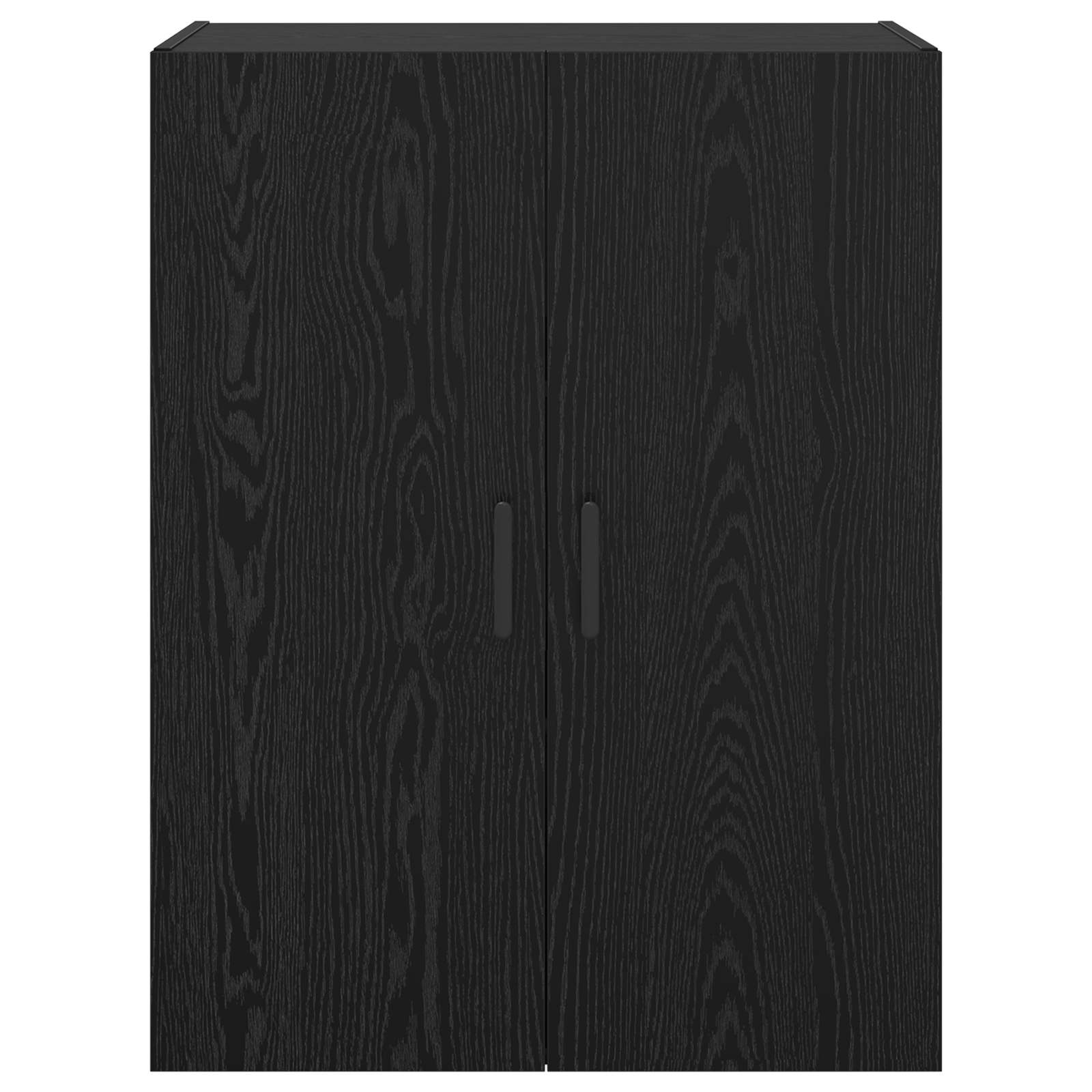 Ormar za montažu na zid 2 pcs Crni hrast 69,5 x 34 x 90 cm