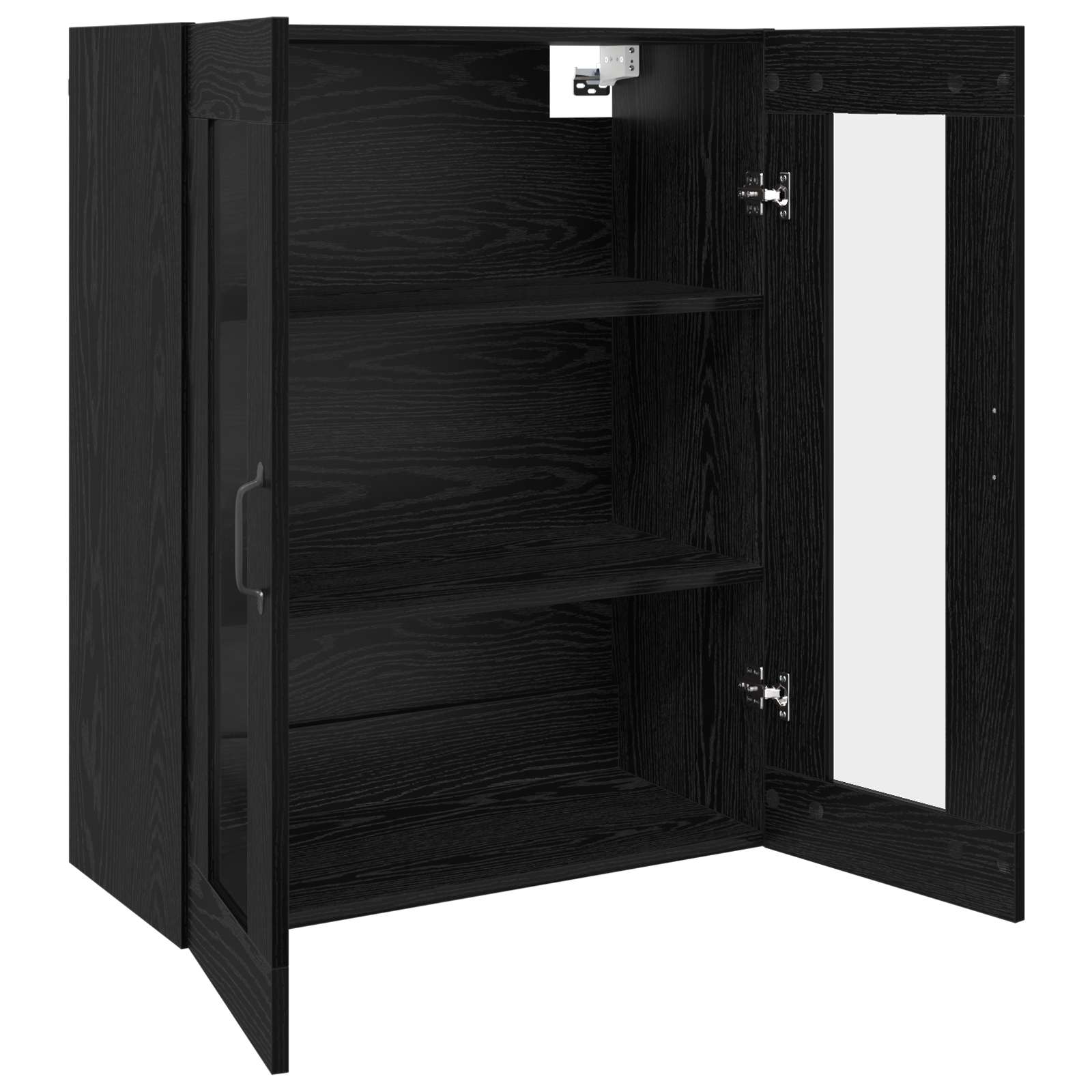Ormarčići montirani na zid 2 pcs Crni hrast 69,5 x 34 x 90 cm