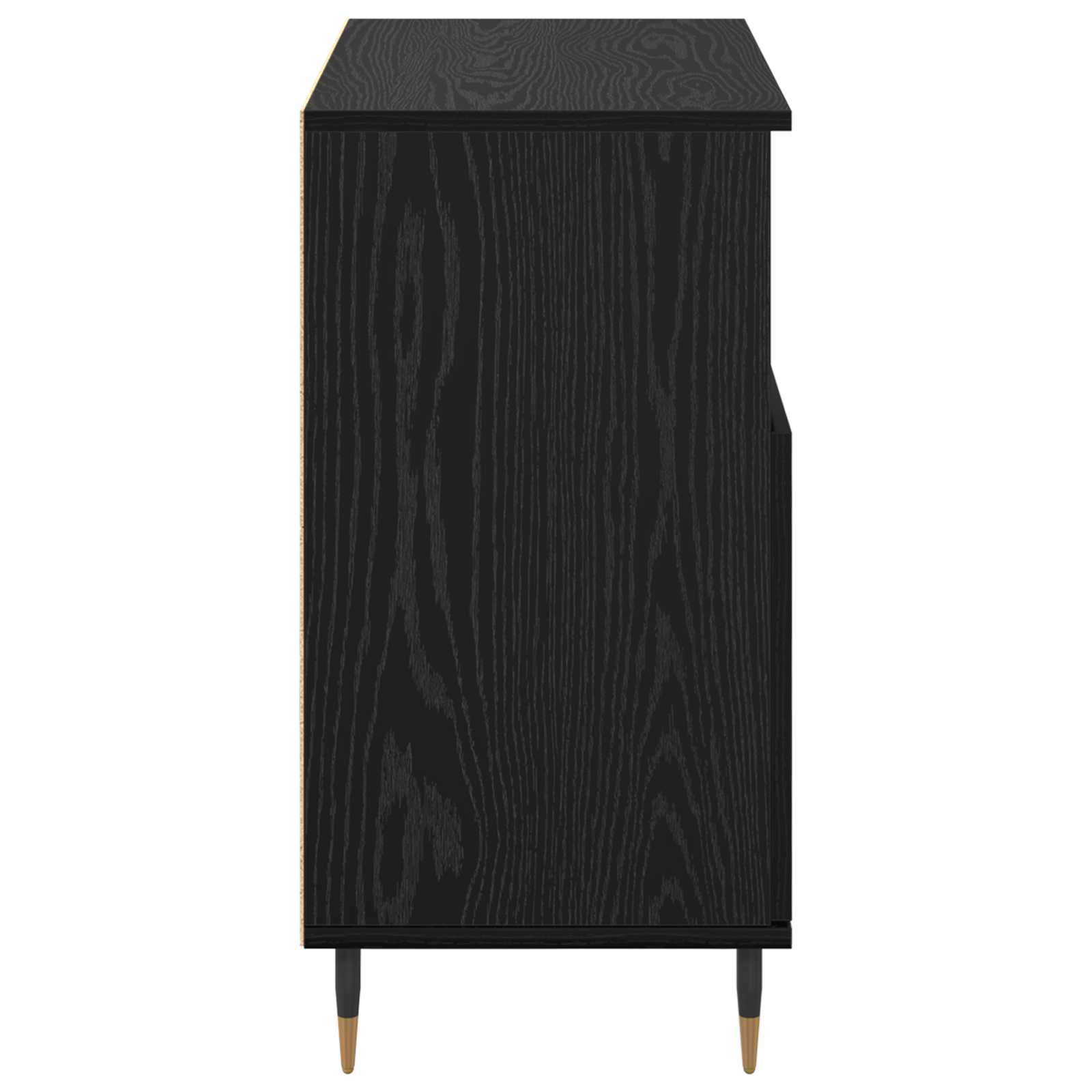 Komode 3 pcs Crni hrast