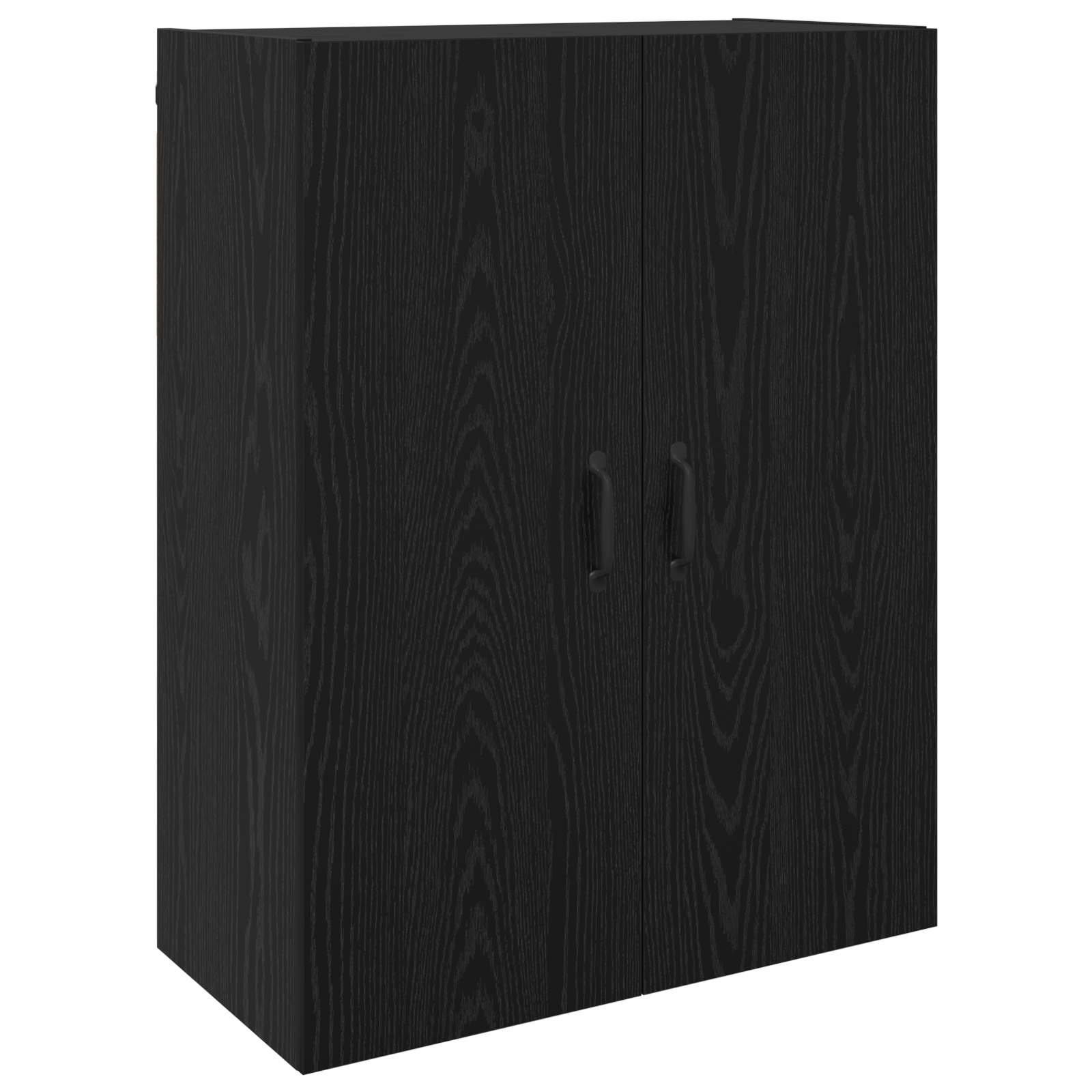 Ormar za montažu na zid 2 pcs Crni hrast 69,5 x 34 x 90 cm
