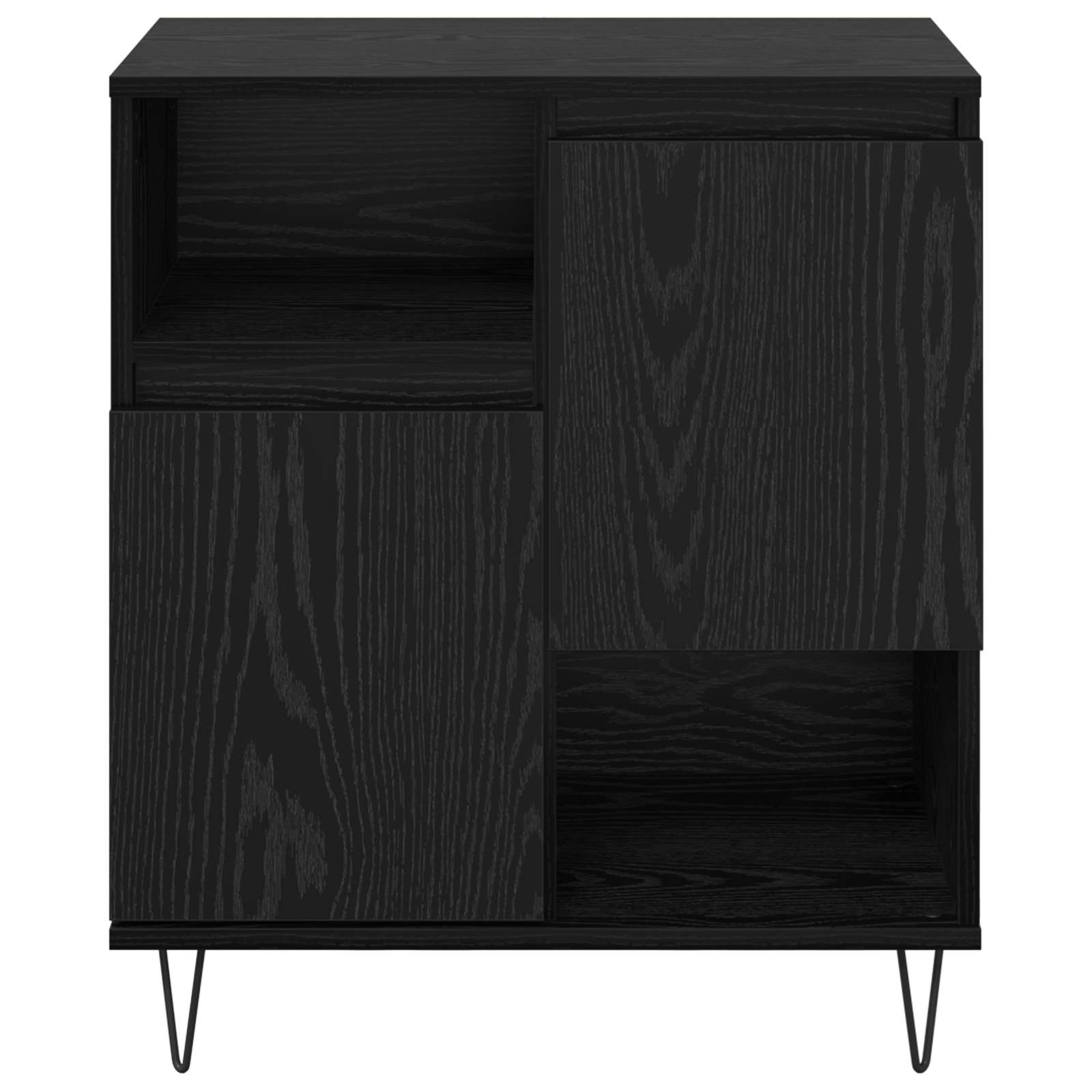 Kreveta 3 pcs Crni hrast 60 x 35 x 70 cm
