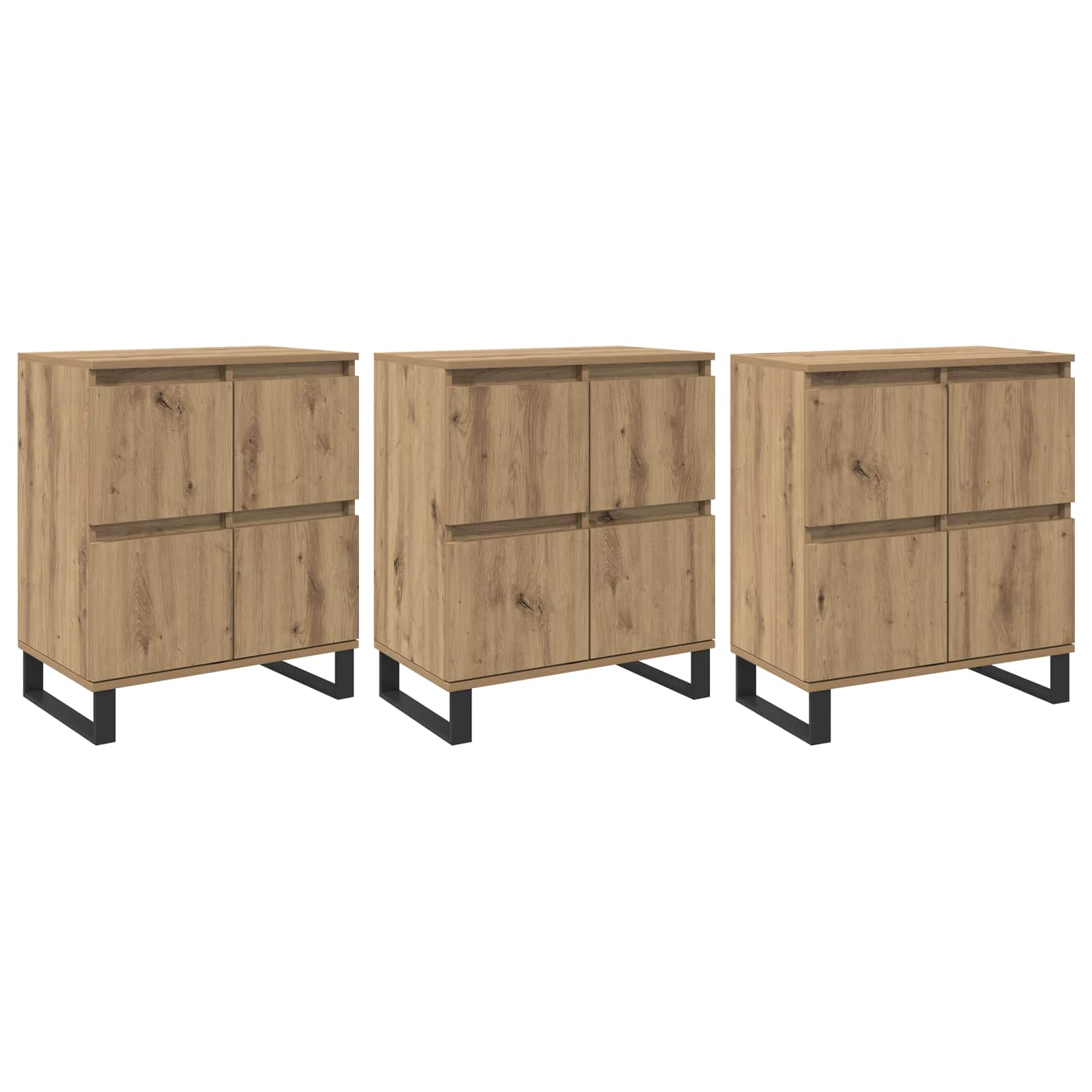 Kreveta 3 pcs Umjetnički hrast 60 x 35 x 70 cm