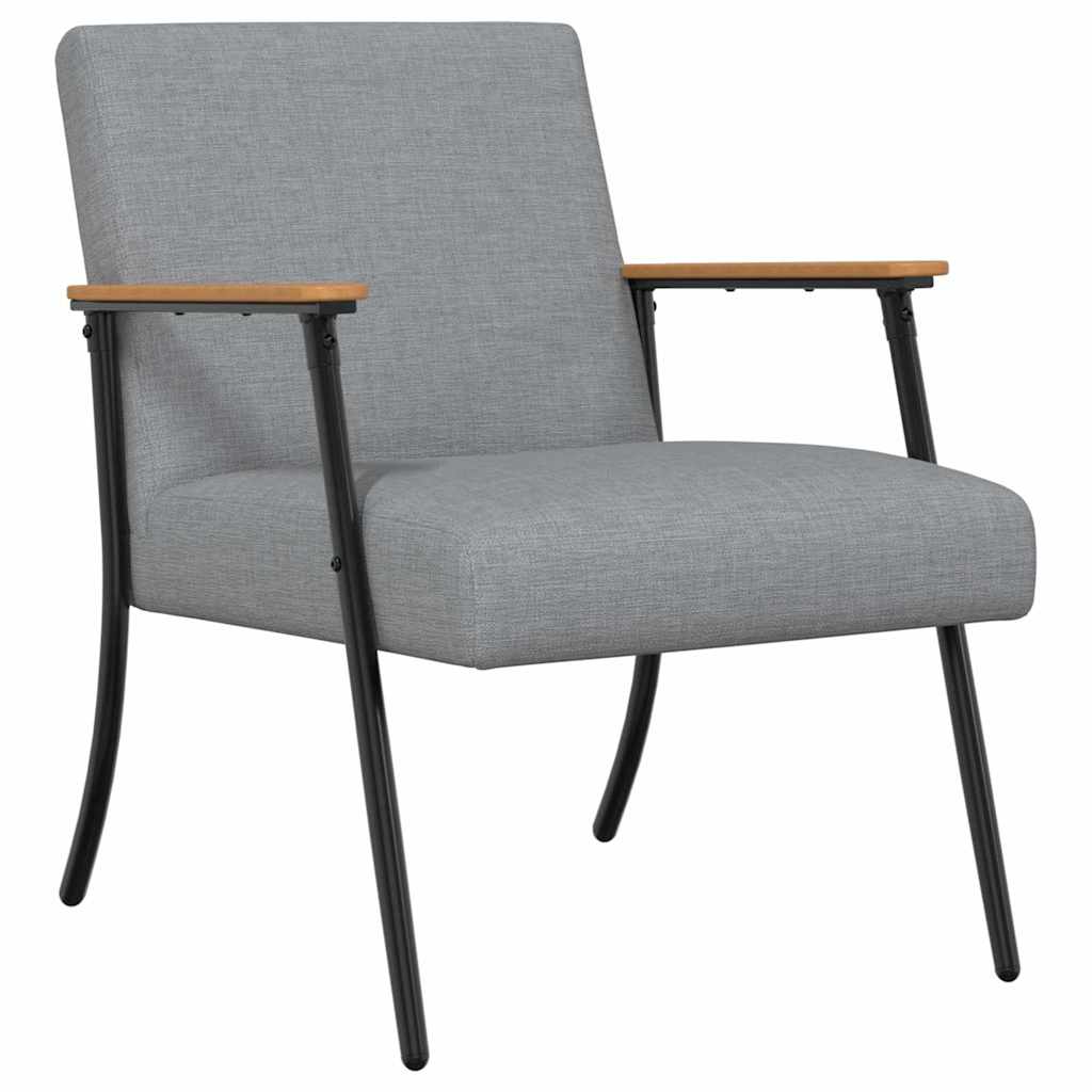 fotelja Svijetlo siva tkanina