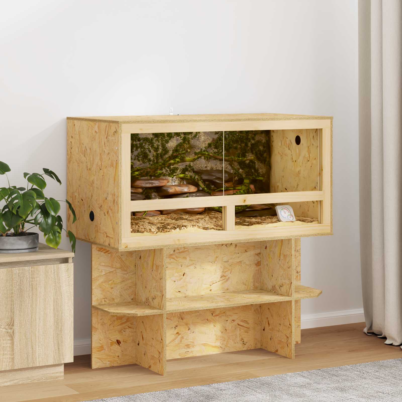 Terarij Smeđa 100 x 50 x 50 cm OSB