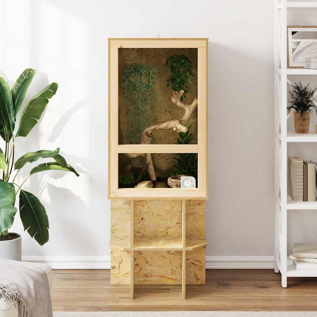 Terarij Smeđa 50 x 50 x 80 cm OSB