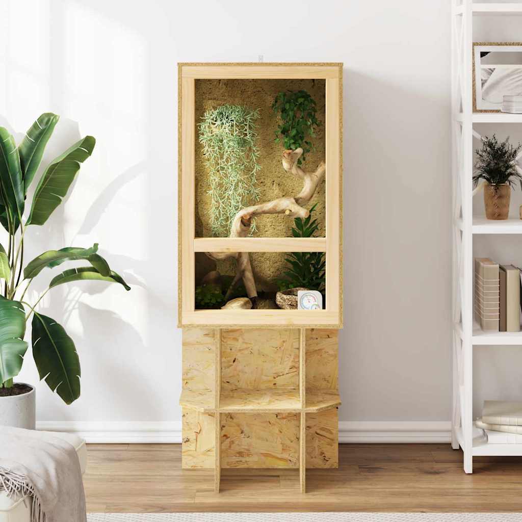 Terarij Smeđa 50 x 50 x 80 cm OSB