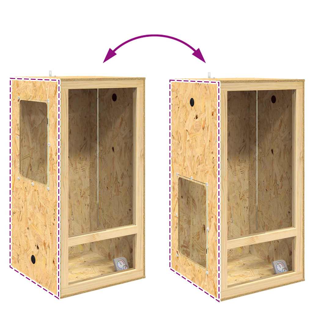 Terarij Smeđa 50 x 50 x 100 cm OSB