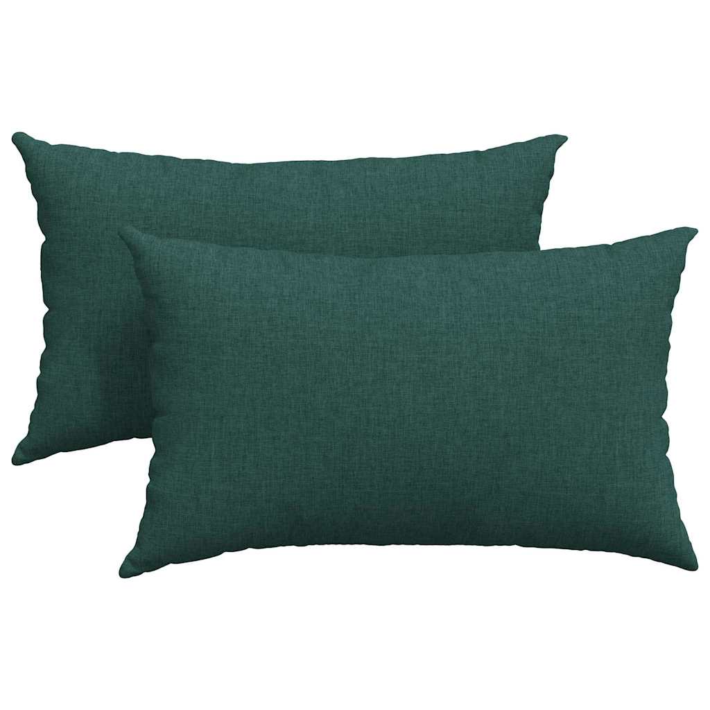 Jastučići za sofu 2 pcs Tamnozelena 50 x 30 cm tkanina