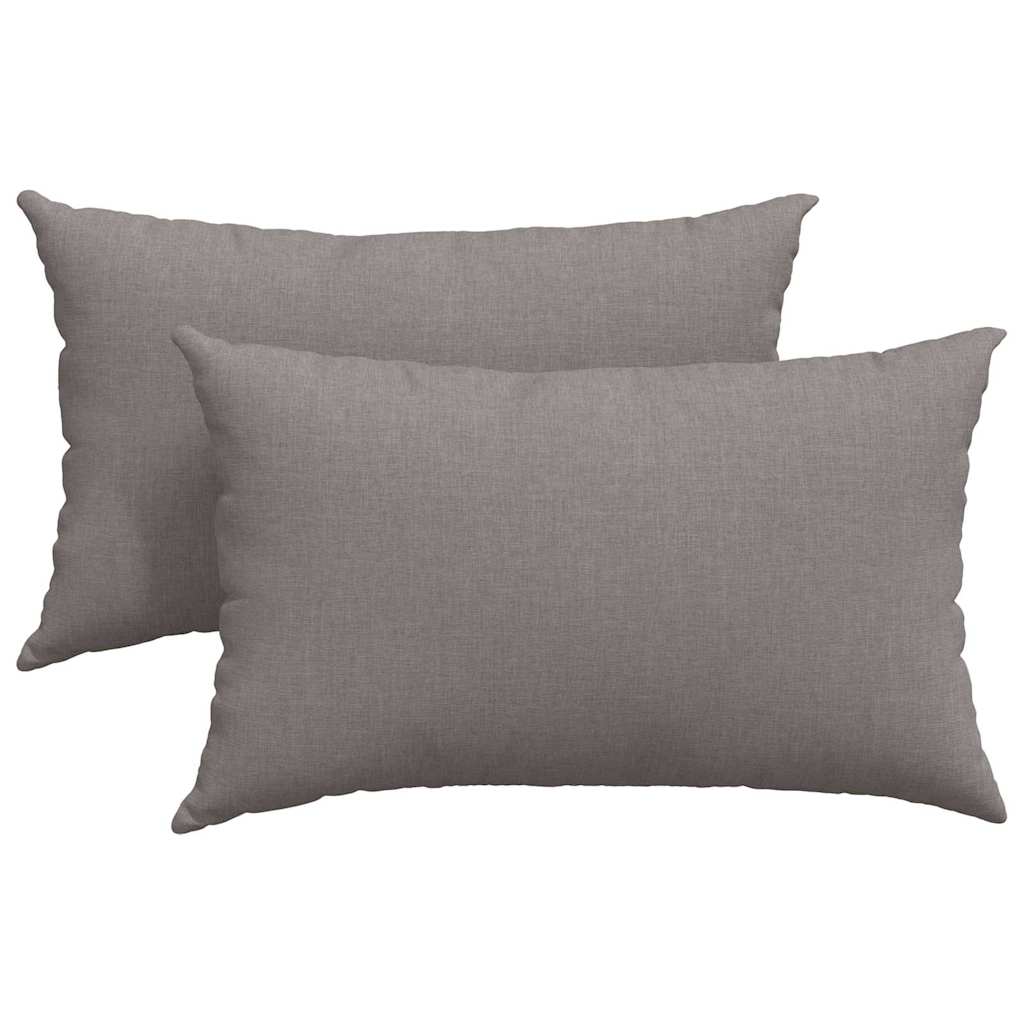 Jastučići za sofu 2 pcs Sivo-smeđa 50 x 30 cm tkanina