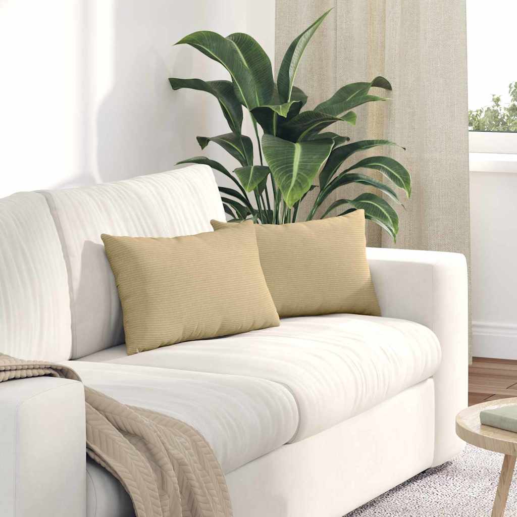 Jastučići za sofu 2 pcs Siva zelena 50 x 30 cm Kordura tekstil