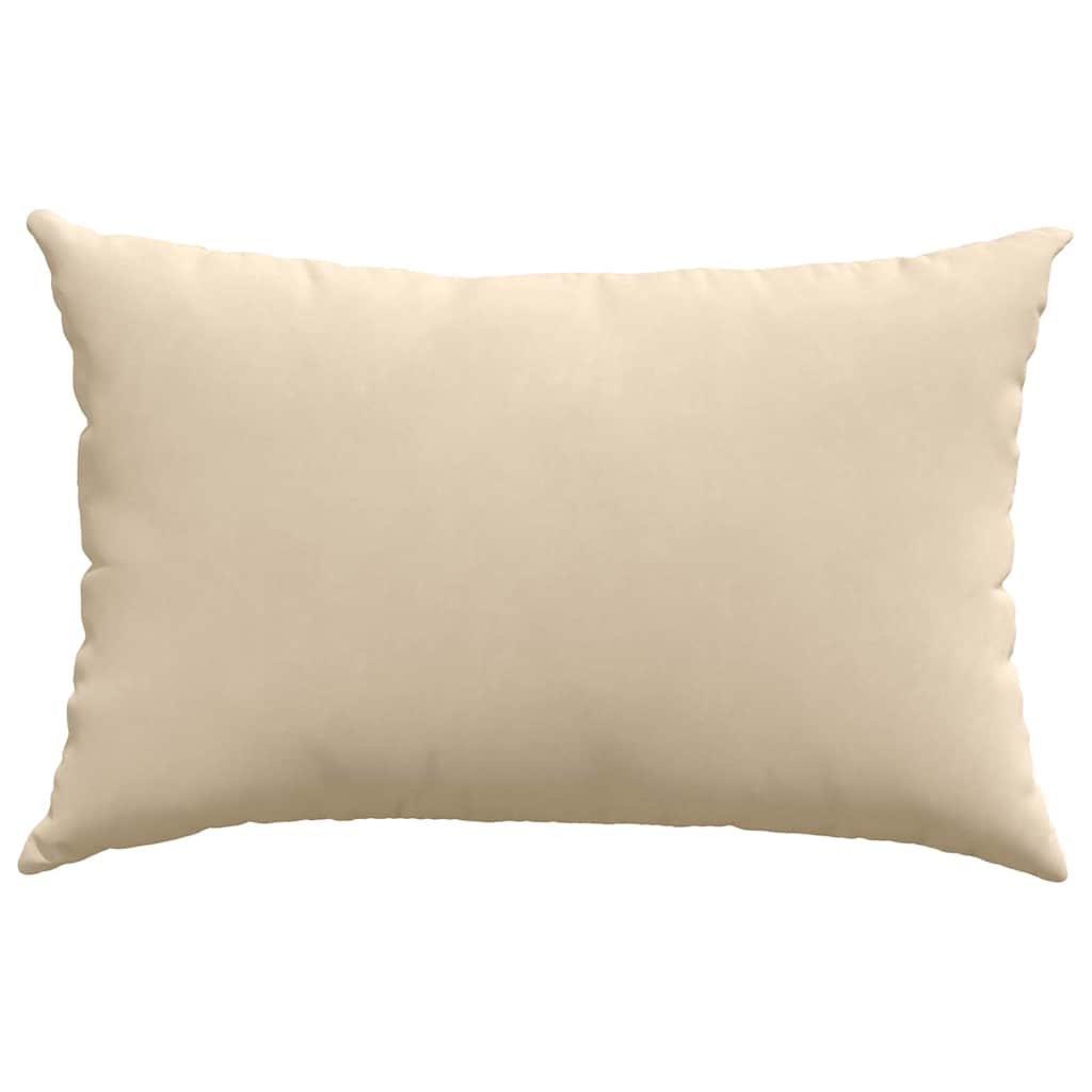 Jastučići za sofu 2 pcs Krema 60 x 40 cm tkanina
