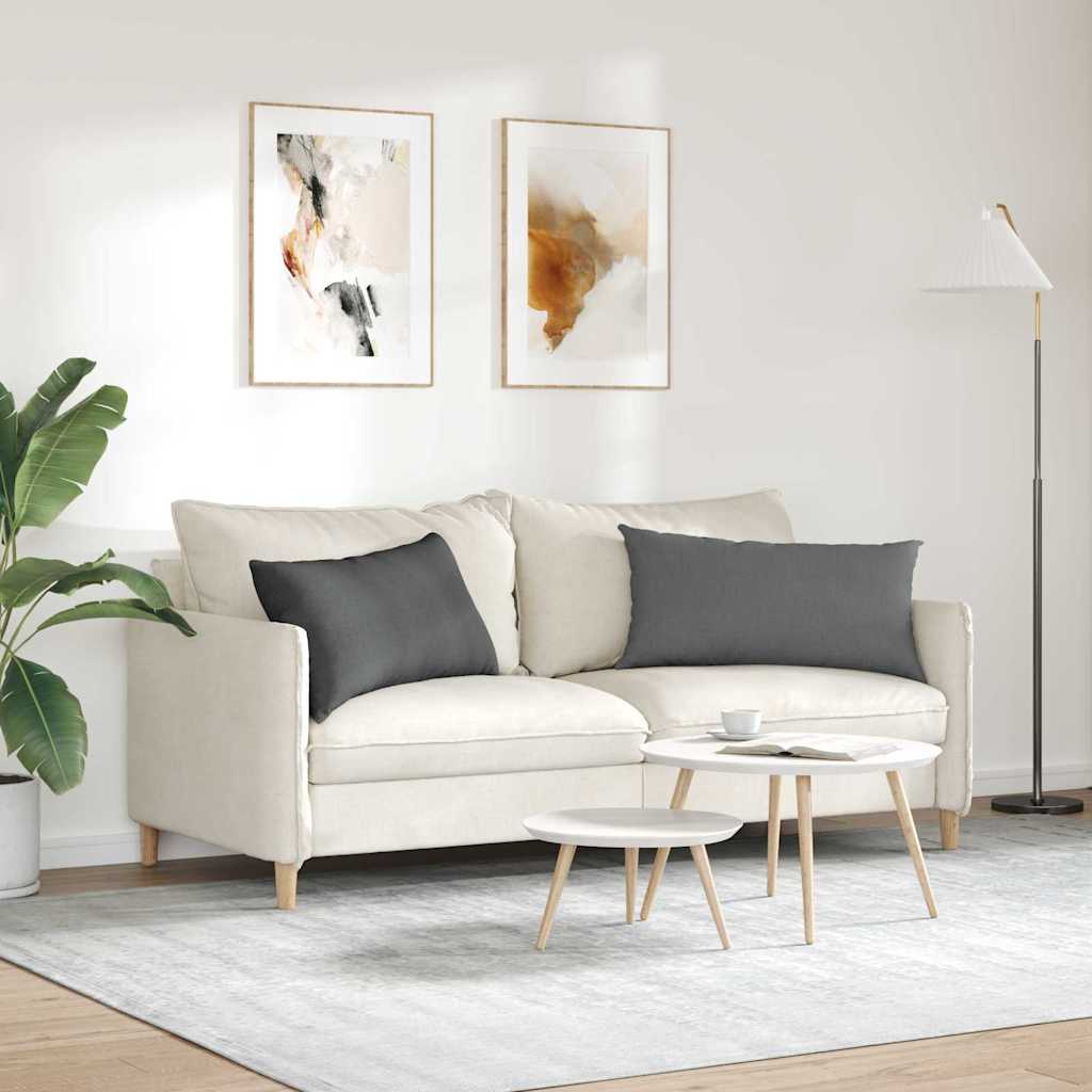 Jastučići za sofu 2 pcs Tamno siva 80 x 40 cm tkanina