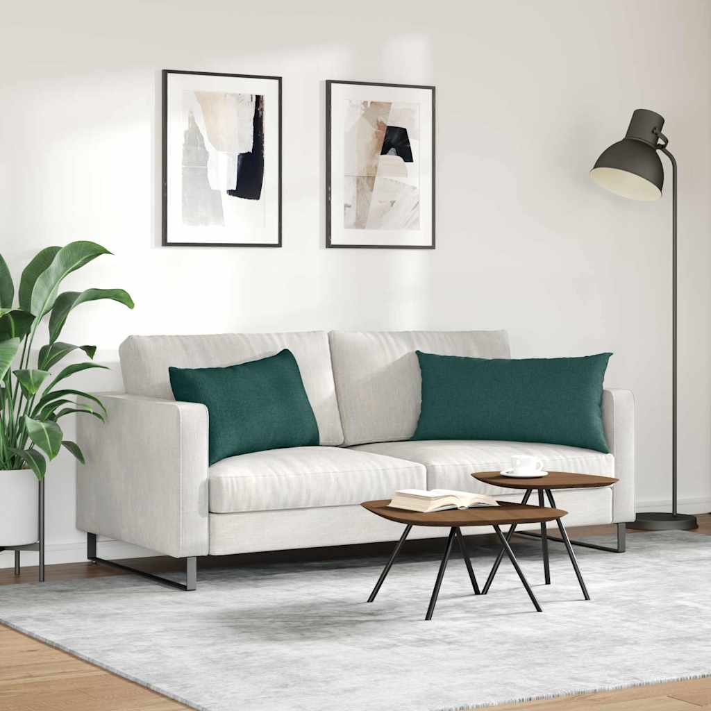 Jastučići za sofu 2 pcs Tamnozelena 80 x 40 cm tkanina