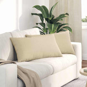 Jastučići za sofu 2 pcs Krema 80 x 40 cm tkanina