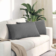 Jastučići za sofu 2 pcs Tamno siva 80 x 40 cm tkanina