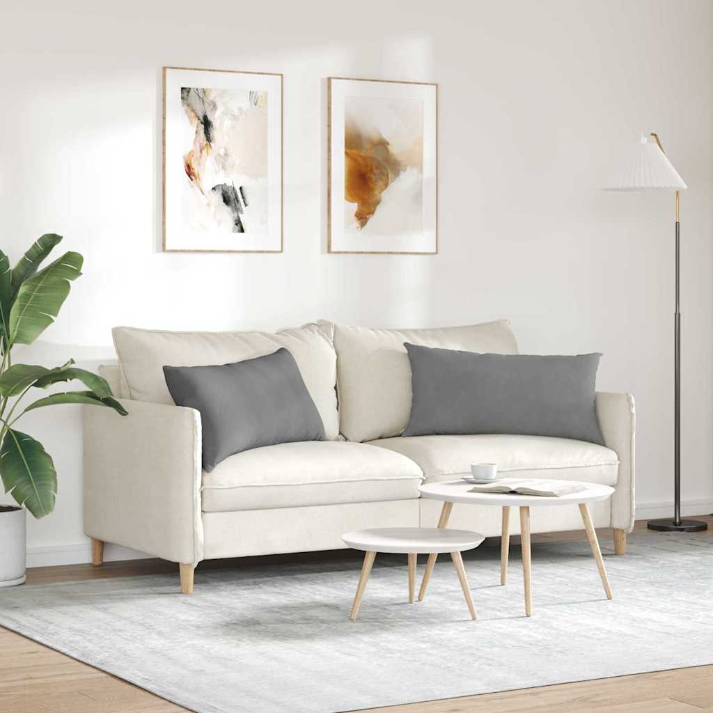 Jastučići za sofu 2 pcs Tamno siva 80 x 40 cm tkanina