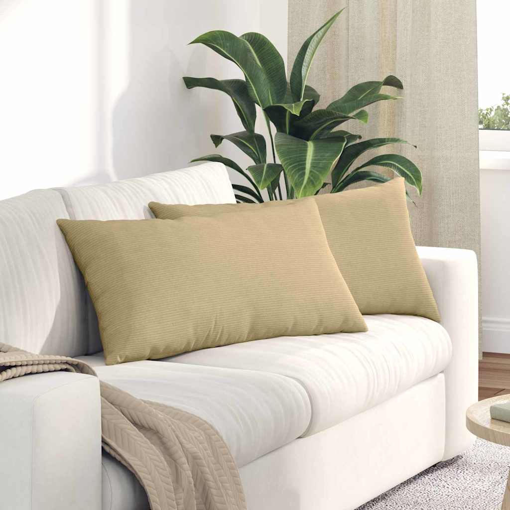Jastučići za sofu 2 pcs Siva zelena 80 x 40 cm Kordura tekstil