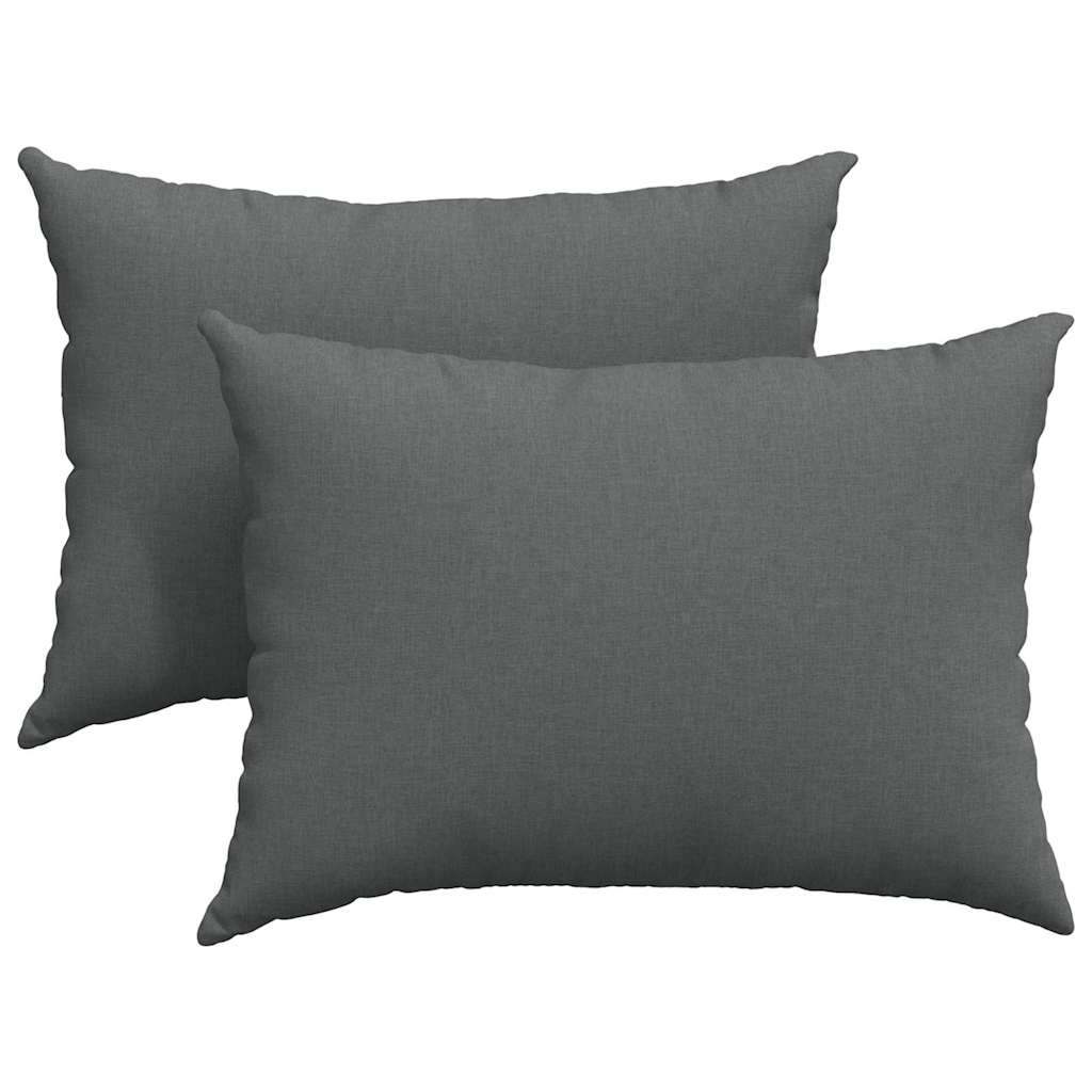 Jastučići za sofu 2 pcs Tamno siva 70 x 50 cm tkanina